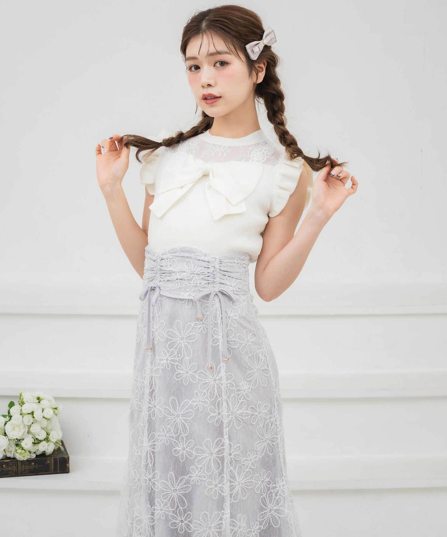 絆　様　確認用 フラワー刺繍レーシースカート | Rlab store