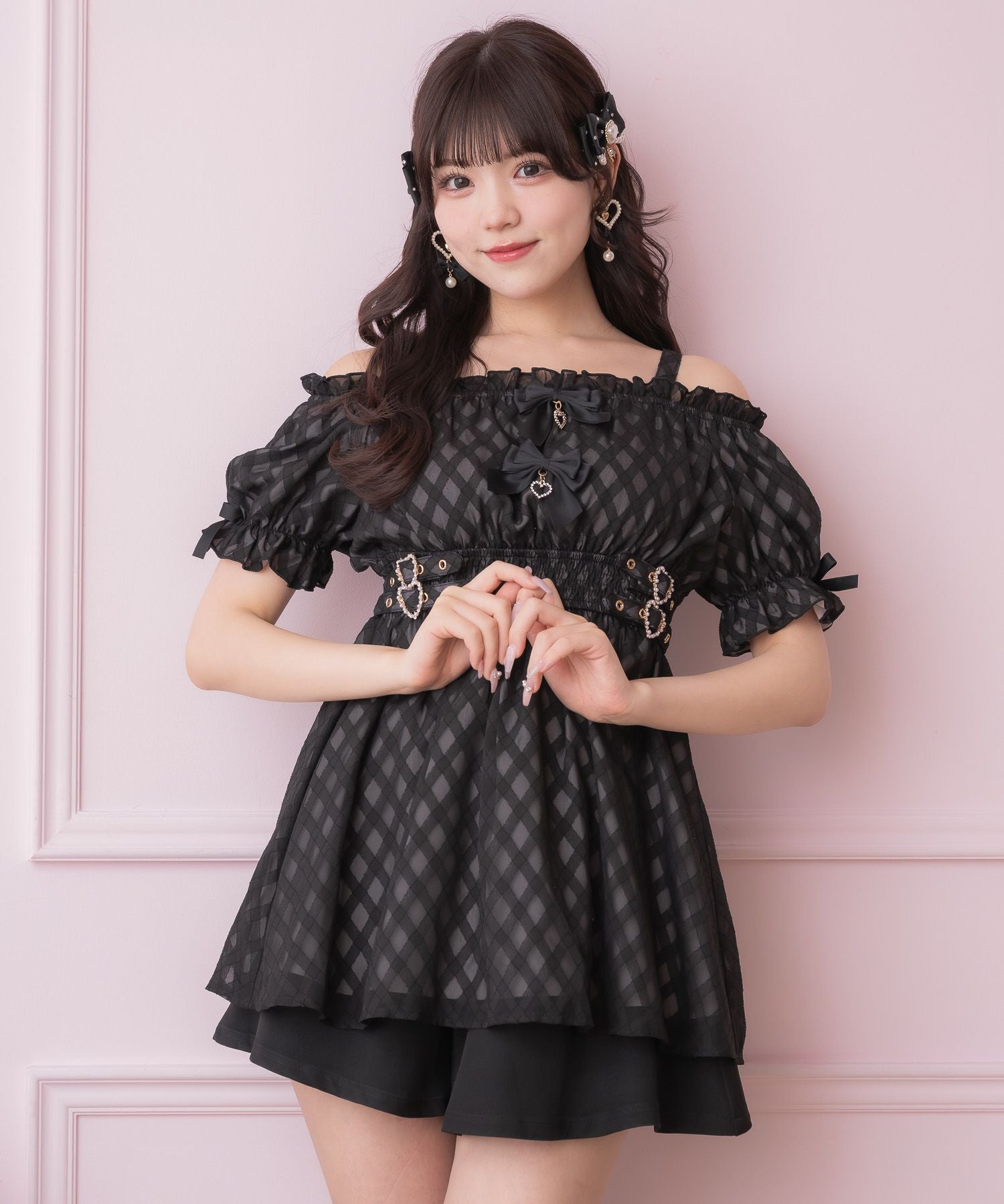 rojita·couture BY ROJITA シアーセットアップ オフショルシアーセットアップ | Rlab store