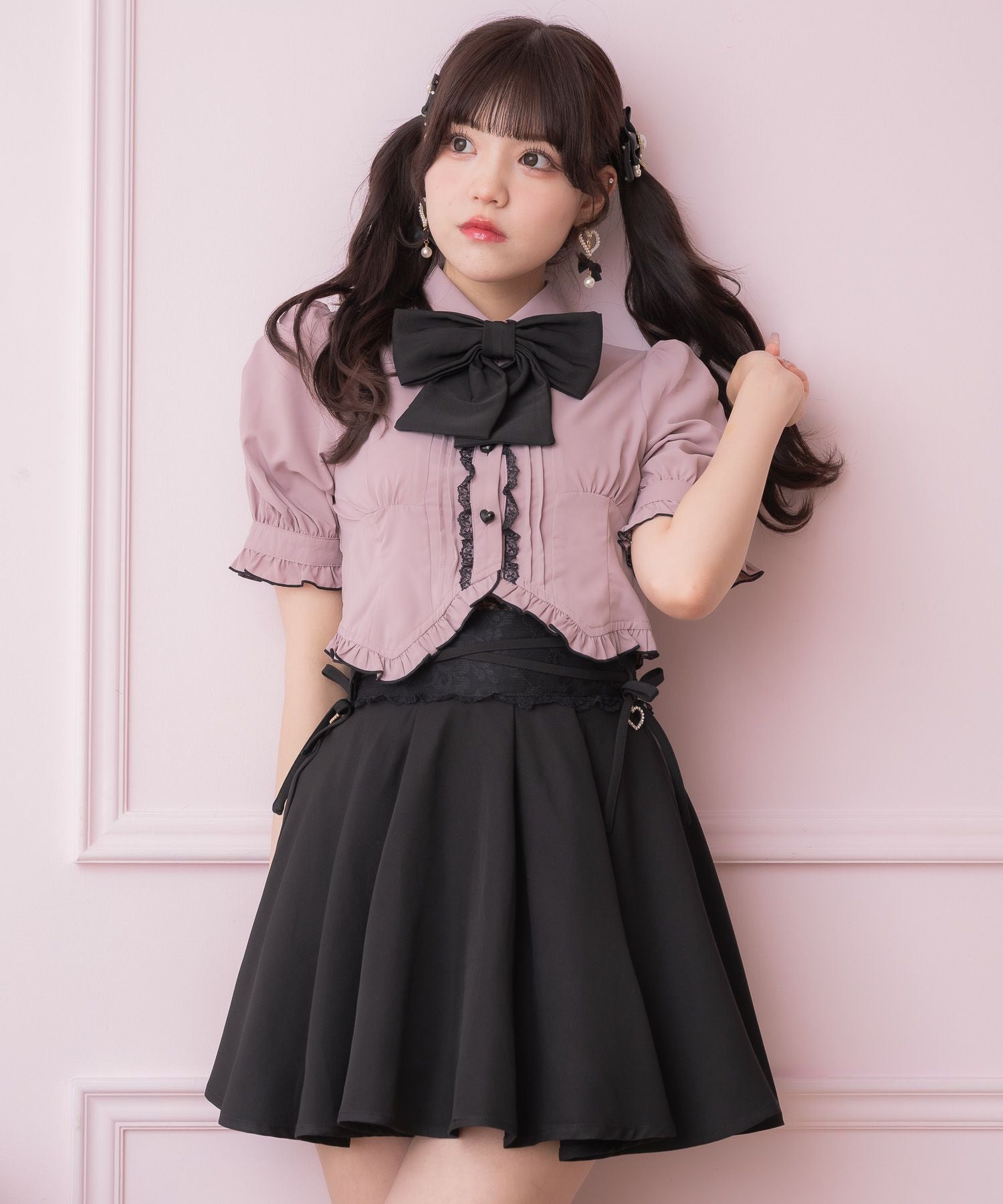 クロスリボンデザインスカート | Rlab store