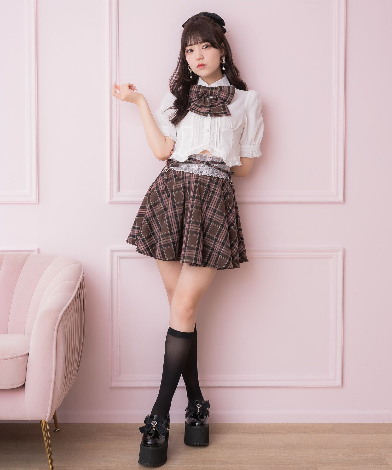 クロスリボンデザインスカート | Rlab store