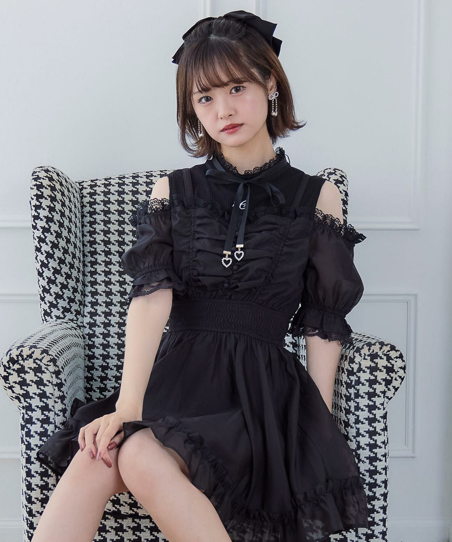 レイヤード風オフショルワンピース | Rlab store