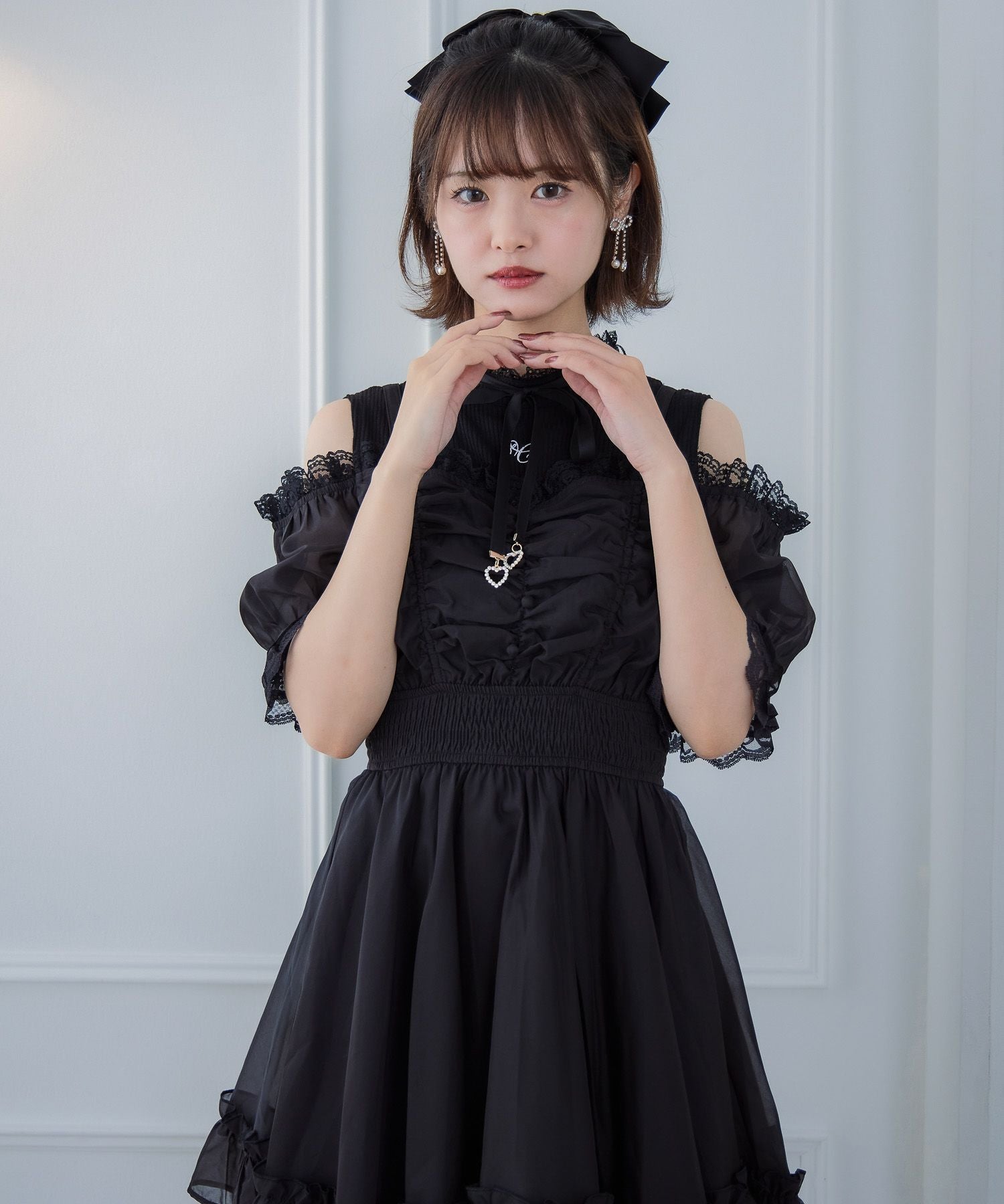 レイヤード風オフショルワンピース | Rlab store