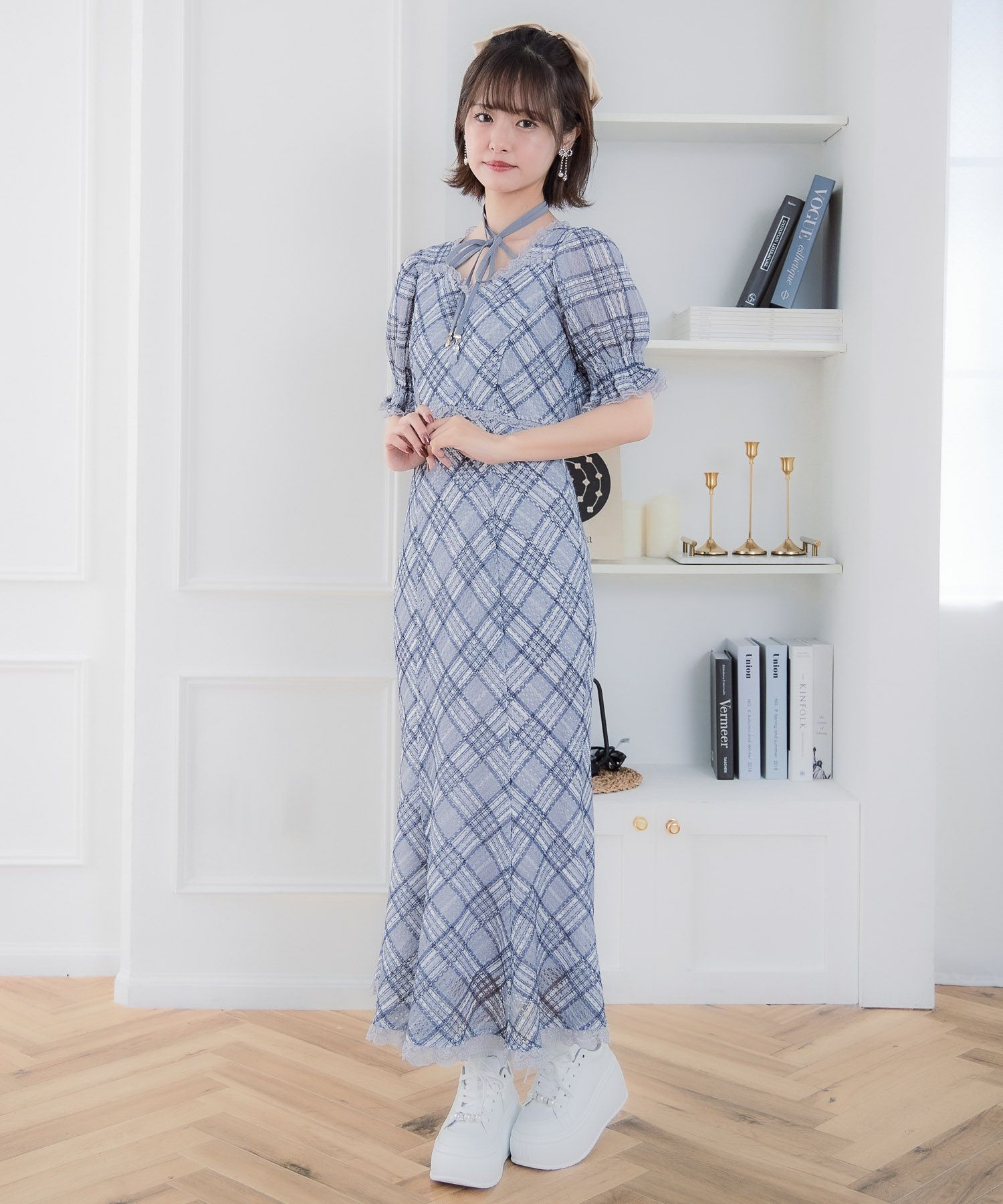 レーシーチェックワンピース | Rlab store