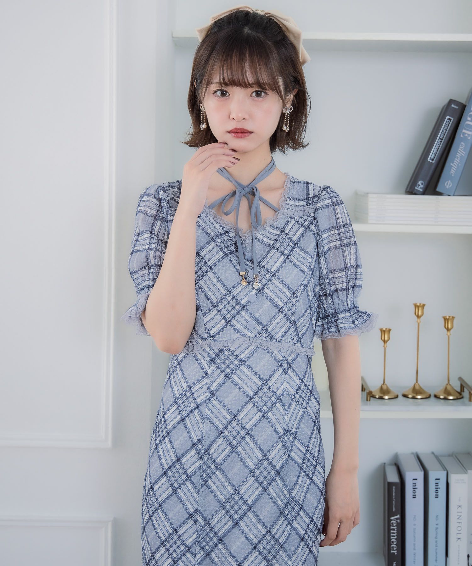 レーシーチェックワンピース | Rlab store