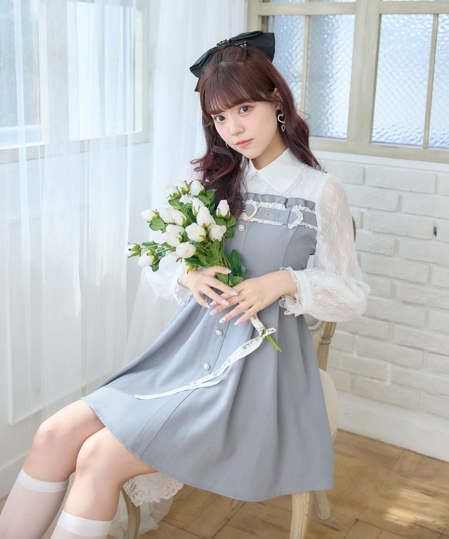 デコルテベルトデザインワンピース | Rlab store