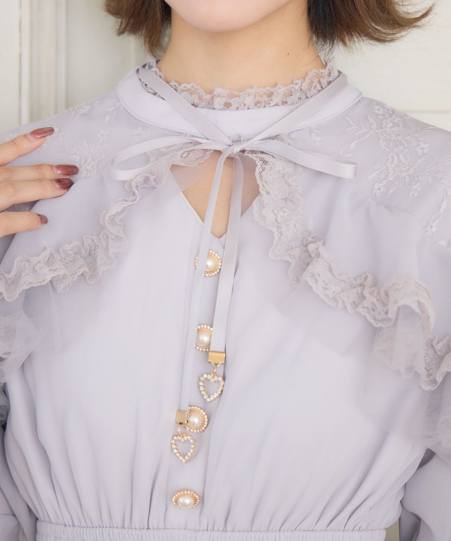 ラッフルティアードフレアミニワンピース | Rlab store