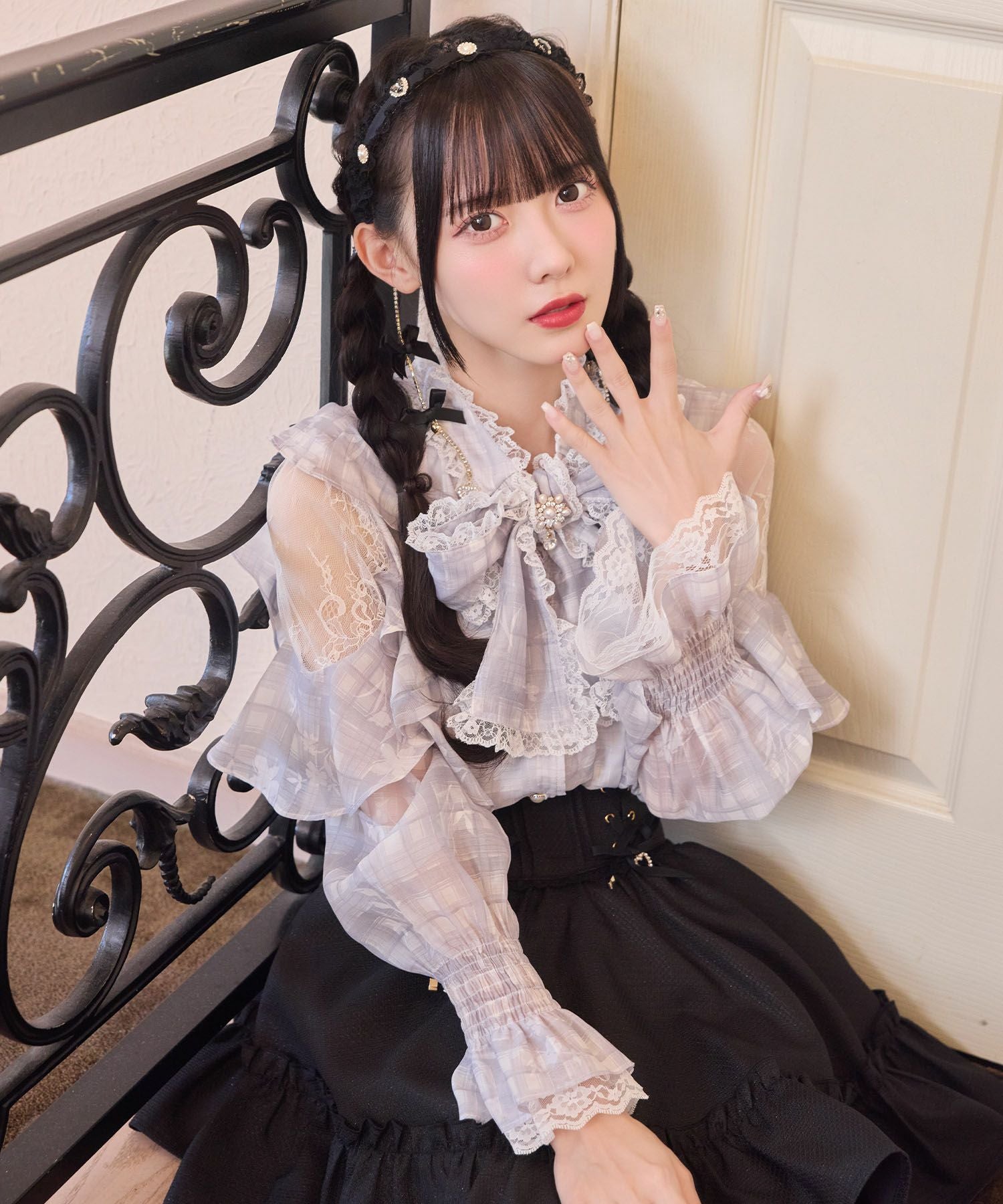 トップス rururu ボウタイラッフルブラウス | Rlab store