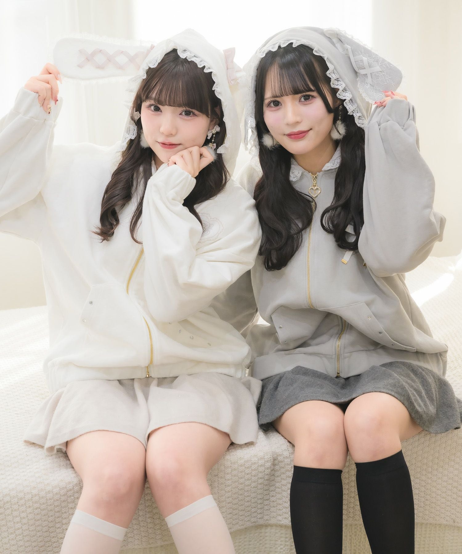 うさ耳ZIPパーカー | Rlab store