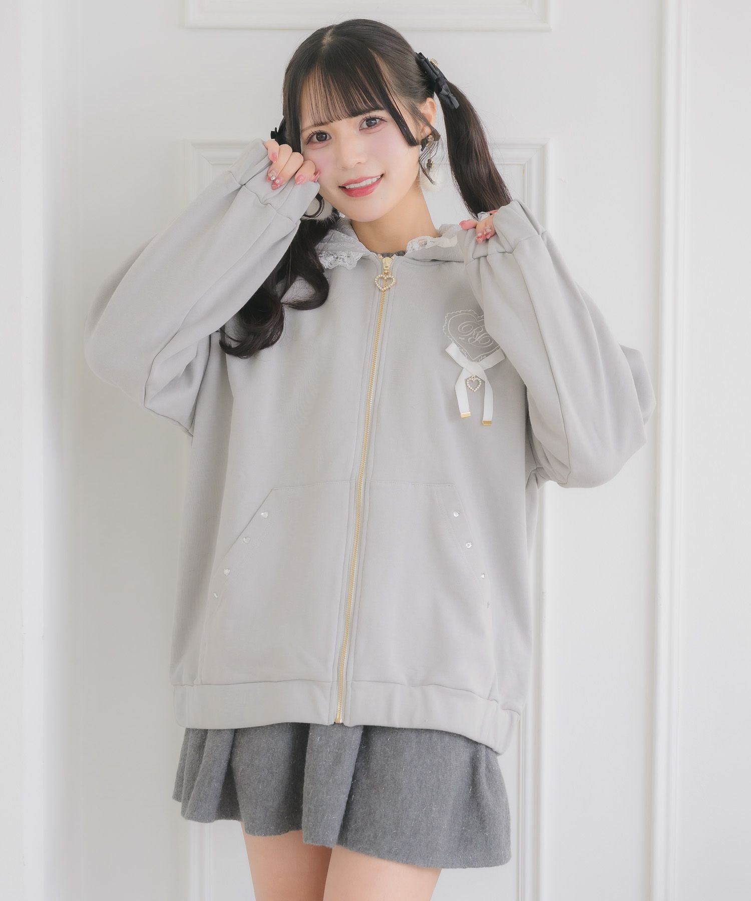 うさ耳ZIPパーカー | Rlab store
