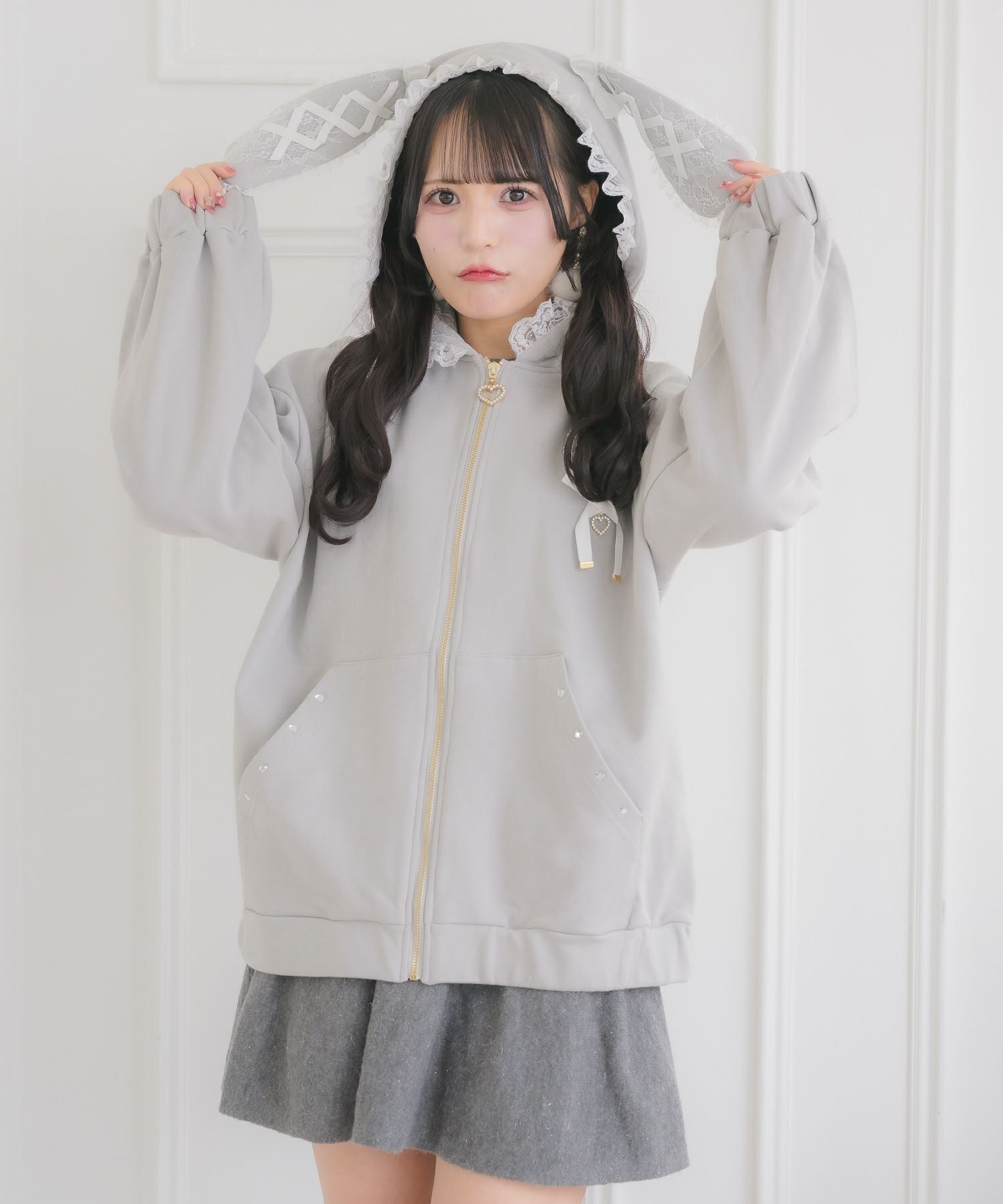 うさ耳ZIPパーカー | Rlab store