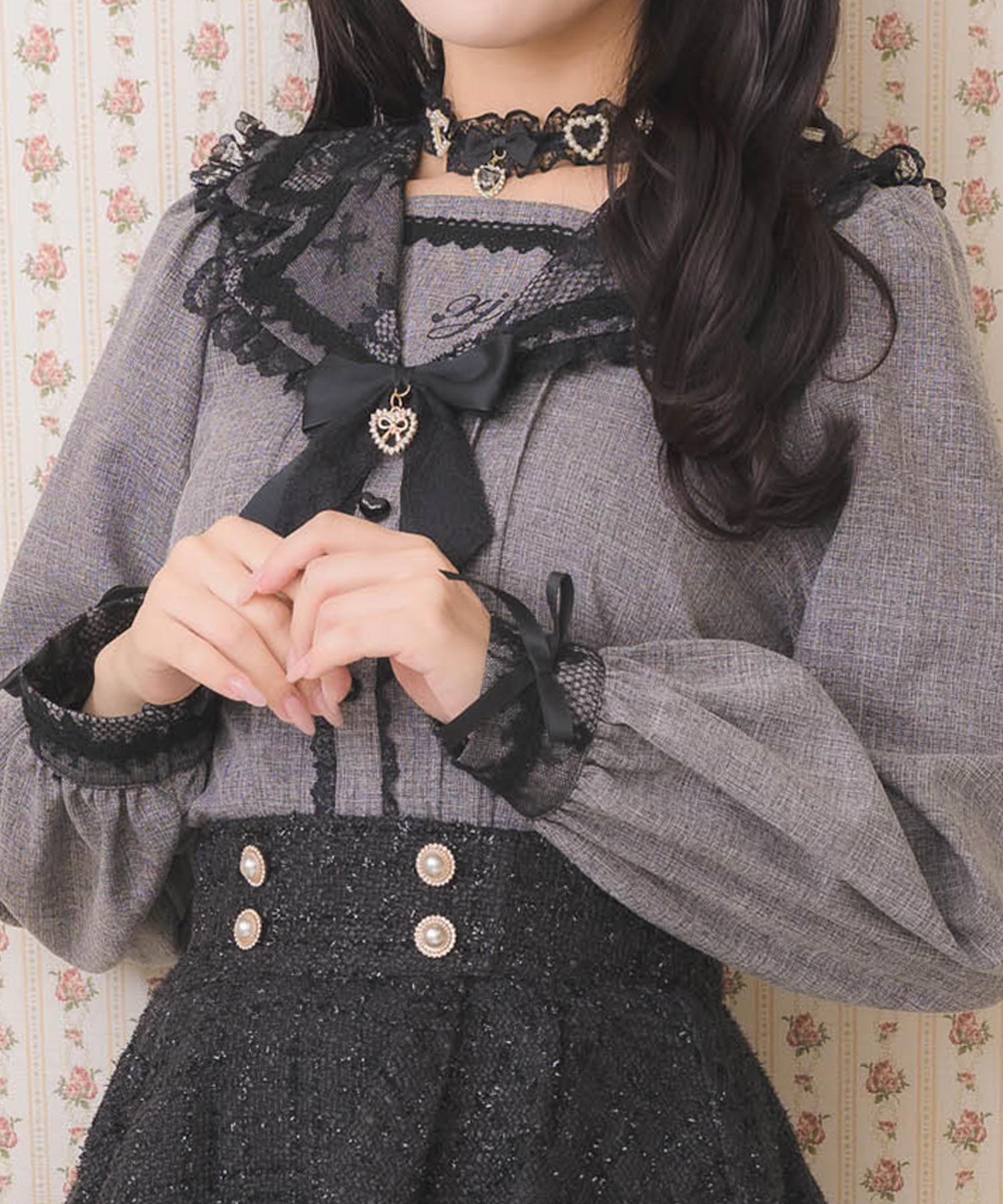 ワンポイント刺繍セーラーブラウス | Rlab store