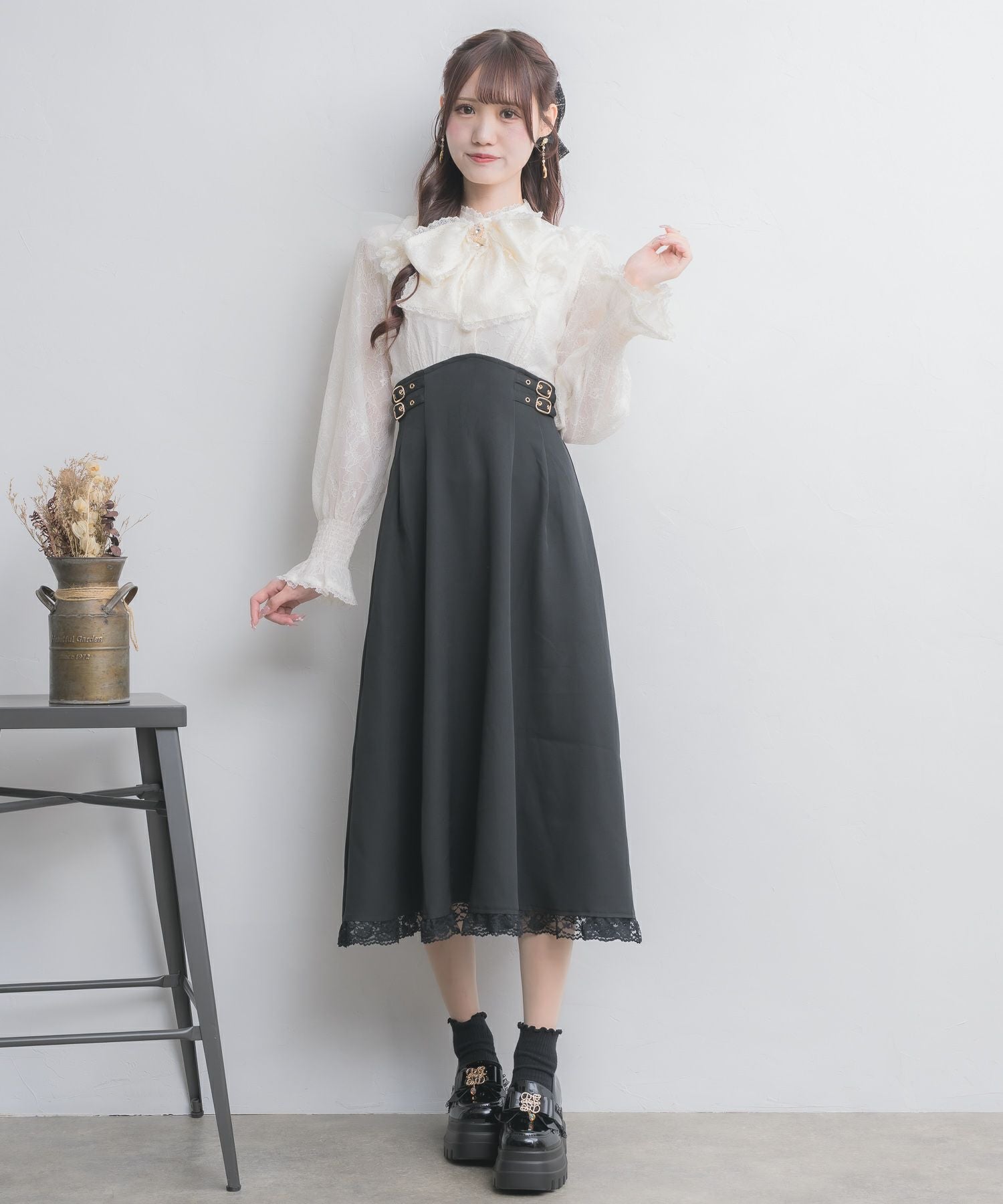 ROJITA レーシードッキング長袖ワンピース レーシードッキング長袖ワンピース | Rlab store