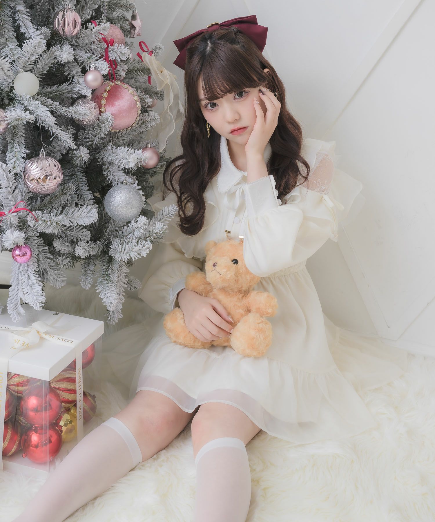 花柄チェックミニワンピース | Rlab store