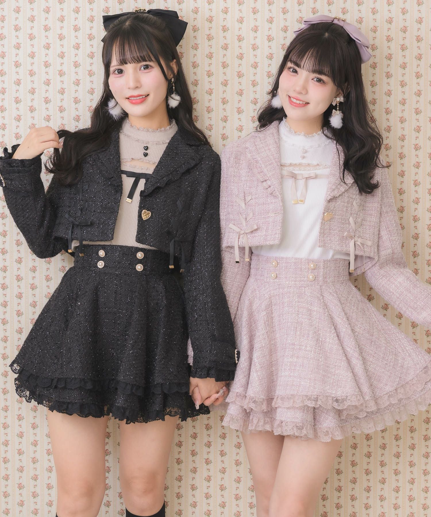 ダブルフレア裾レーススカート | Rlab store