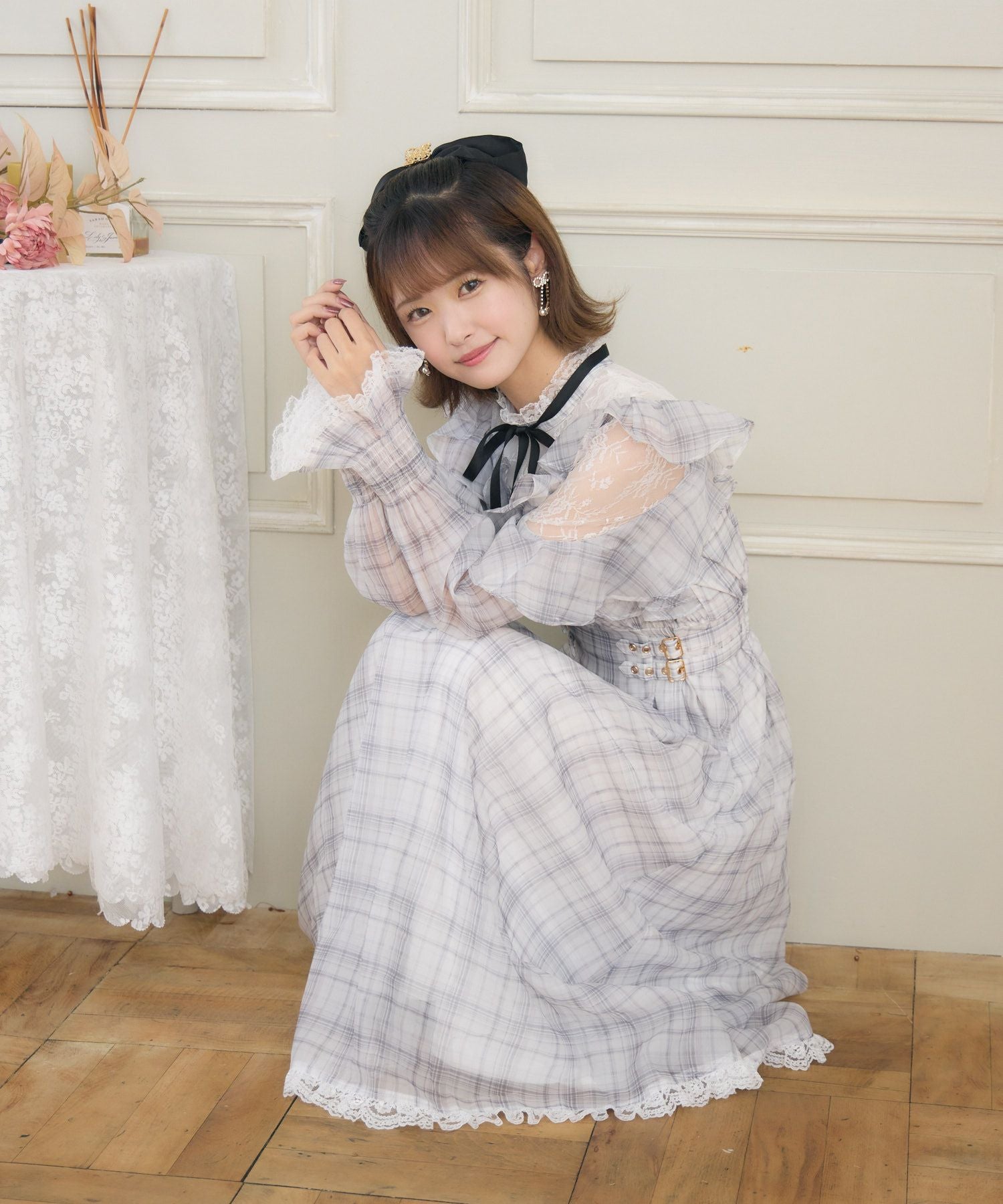 ラッフルロングワンピース | Rlab store