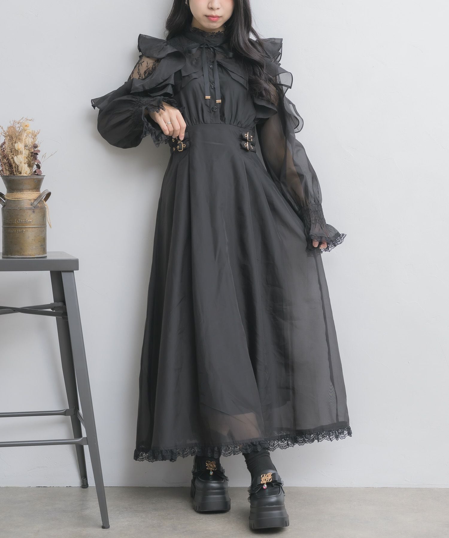 ラッフルロングワンピース | Rlab store