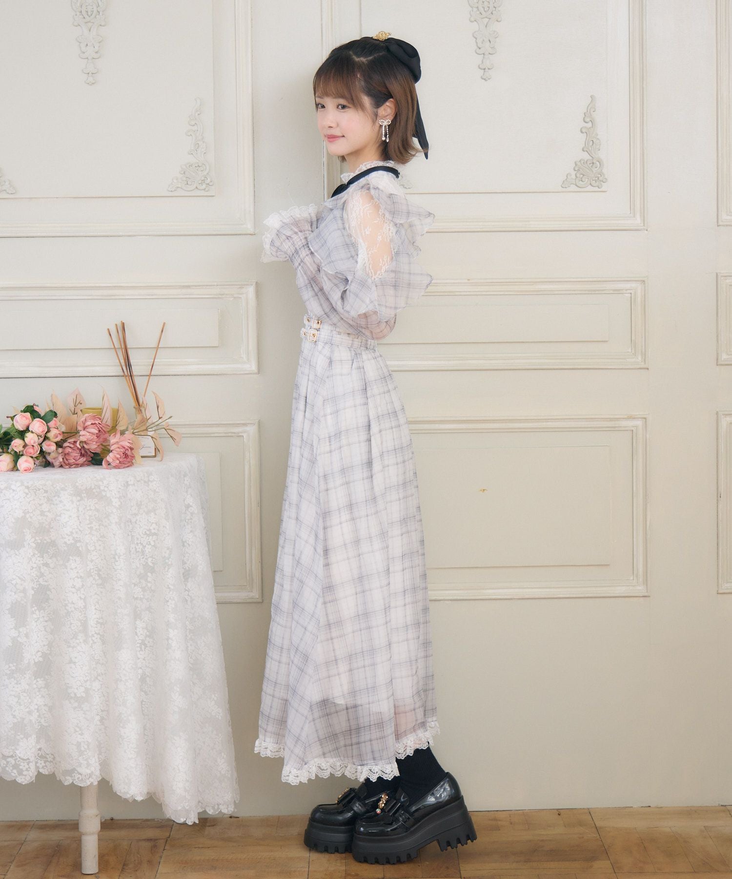 ラッフルロングワンピース | Rlab store