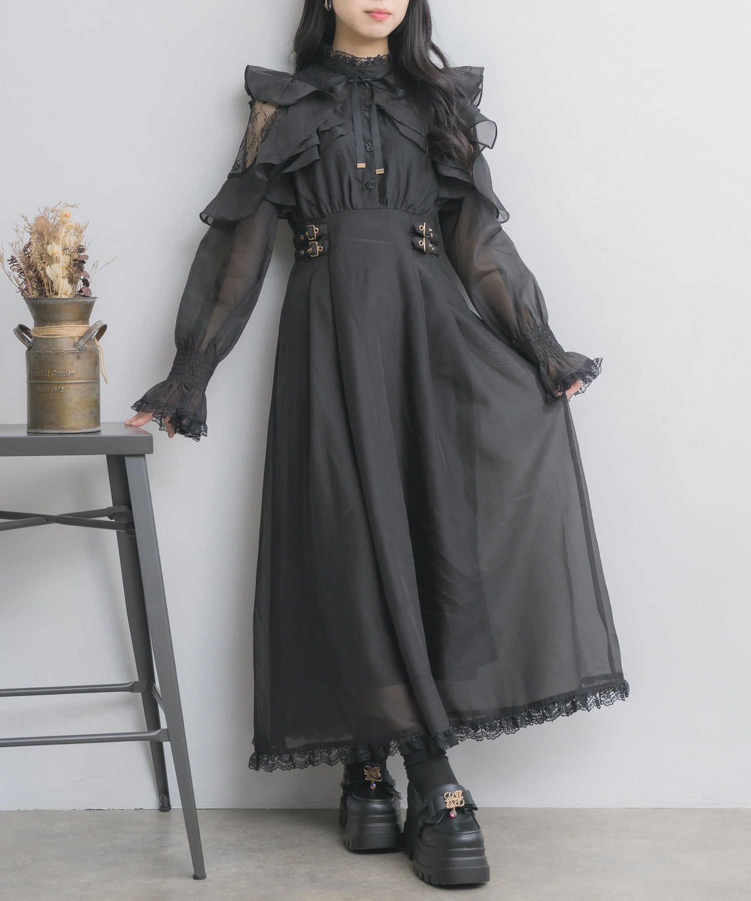 最安値　ラッフルロングワンピース ROJITA ラッフルロングワンピース | Rlab store