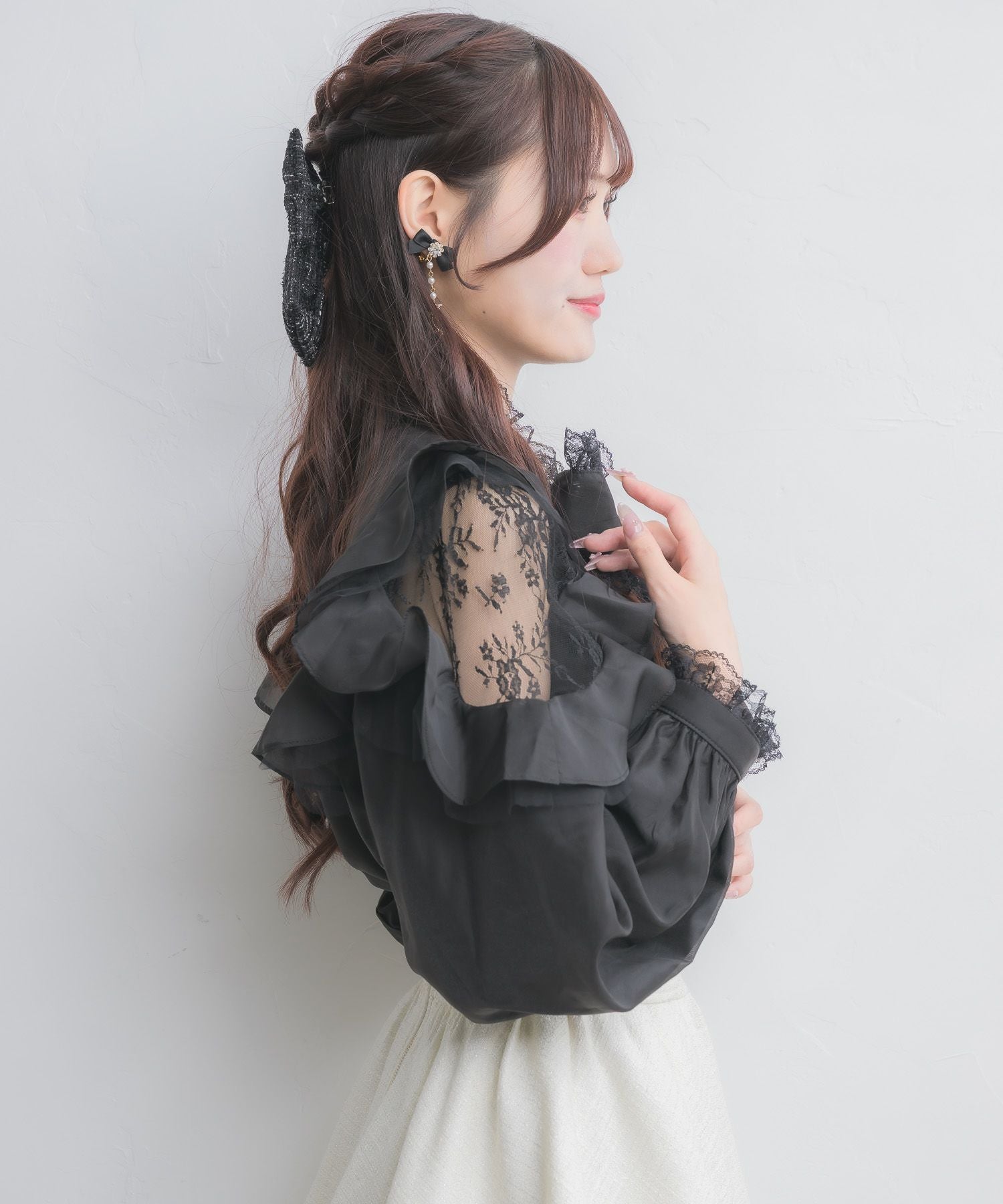 肩レーシーフリルブラウス | Rlab store