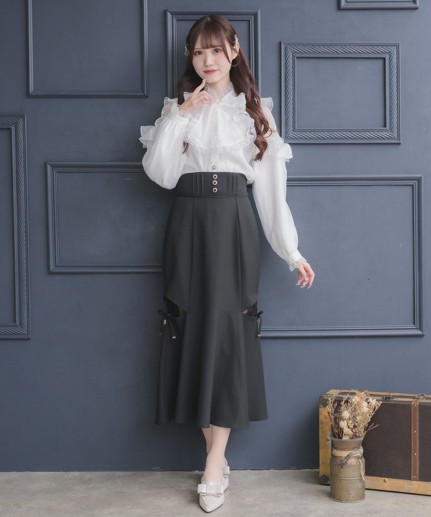 肩レーシーフリルブラウス | Rlab store