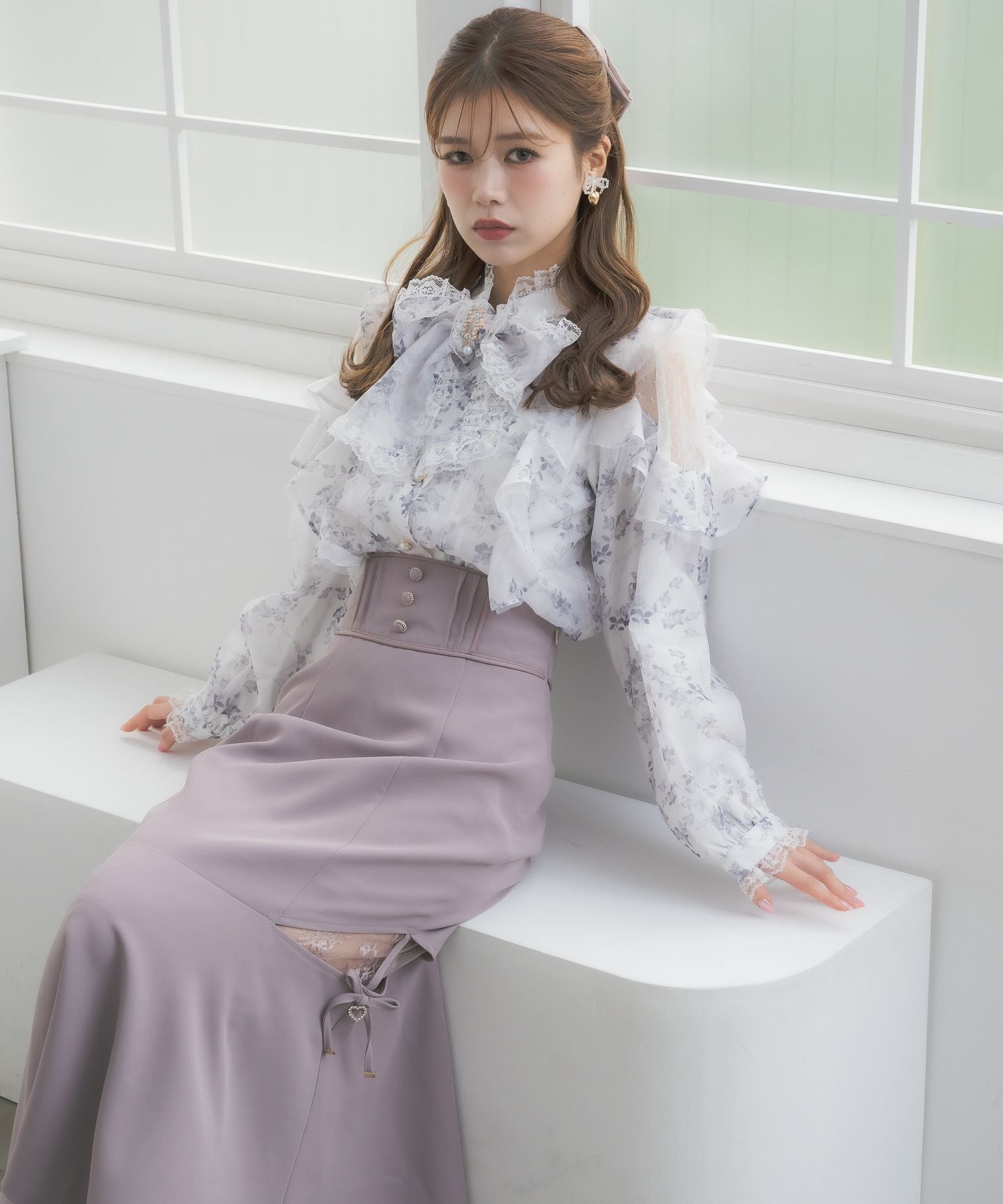 レース透かしマーメイドスカート | Rlab store