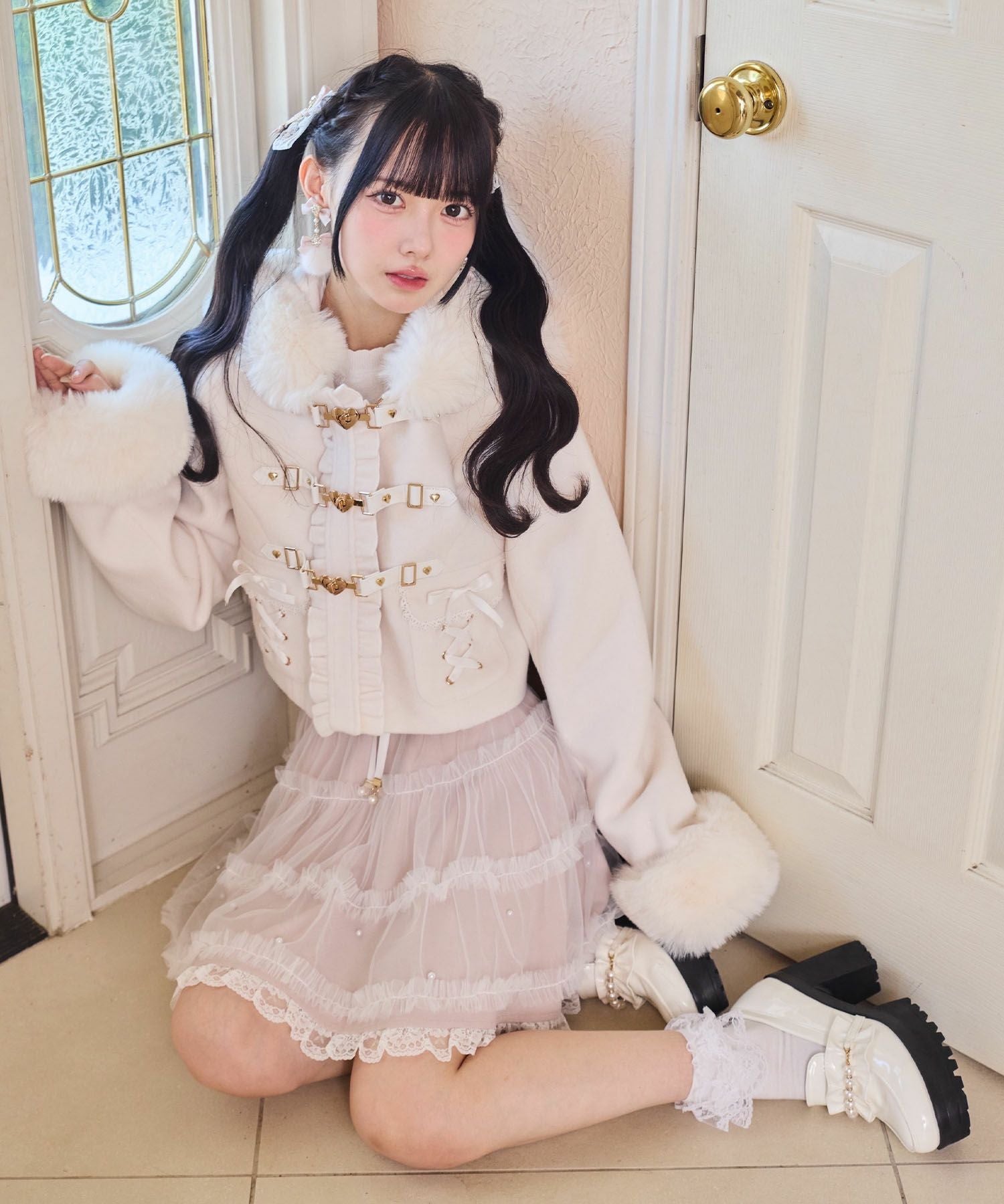 ハートバックルショートコート | Rlab store