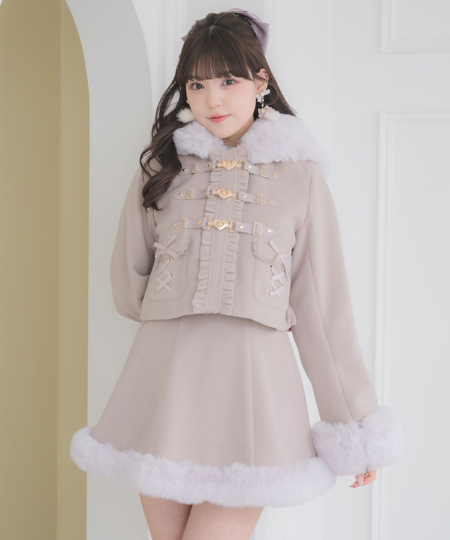 ハートバックルショートコート | Rlab store