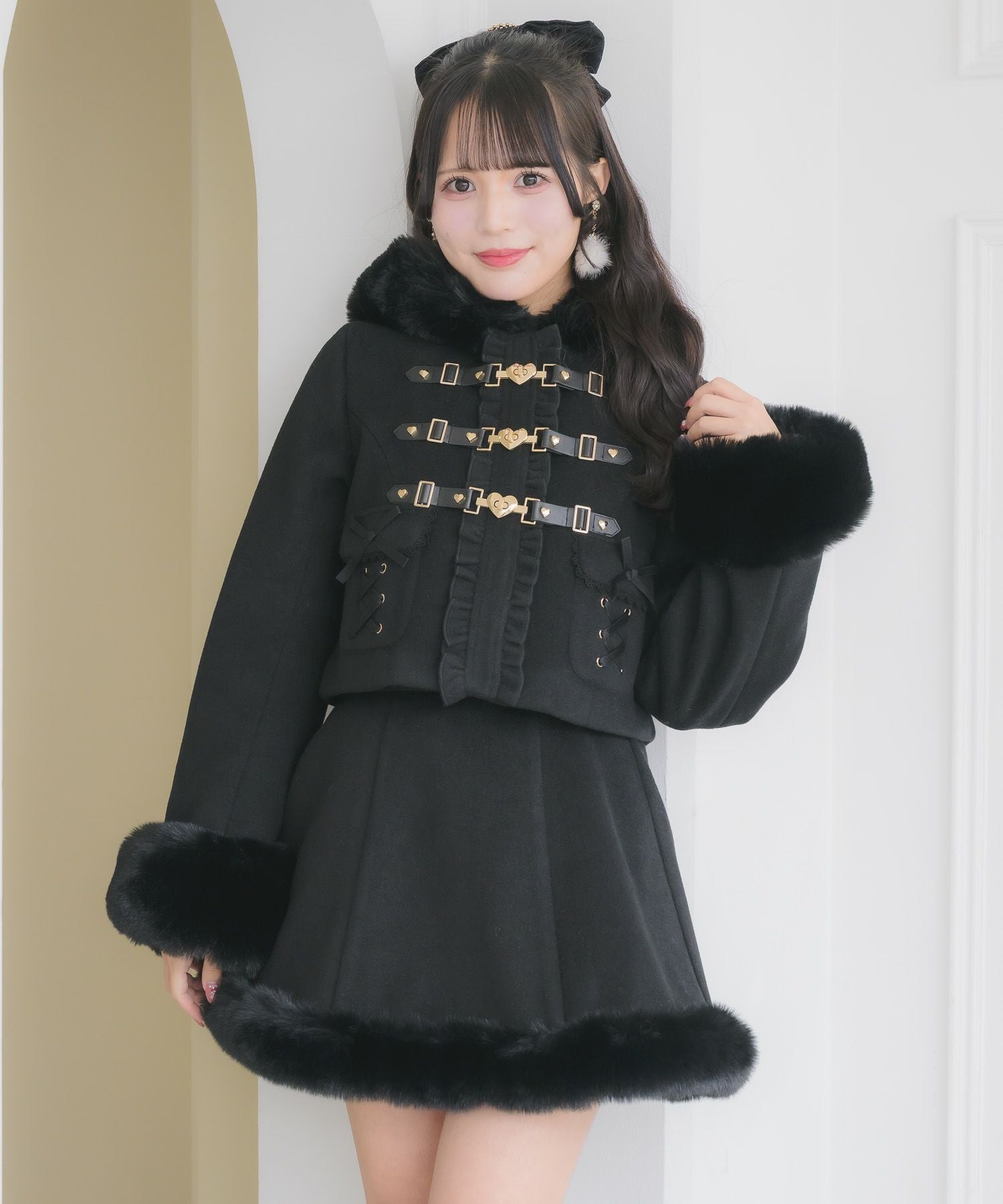 ハートバックルショートコート | Rlab store