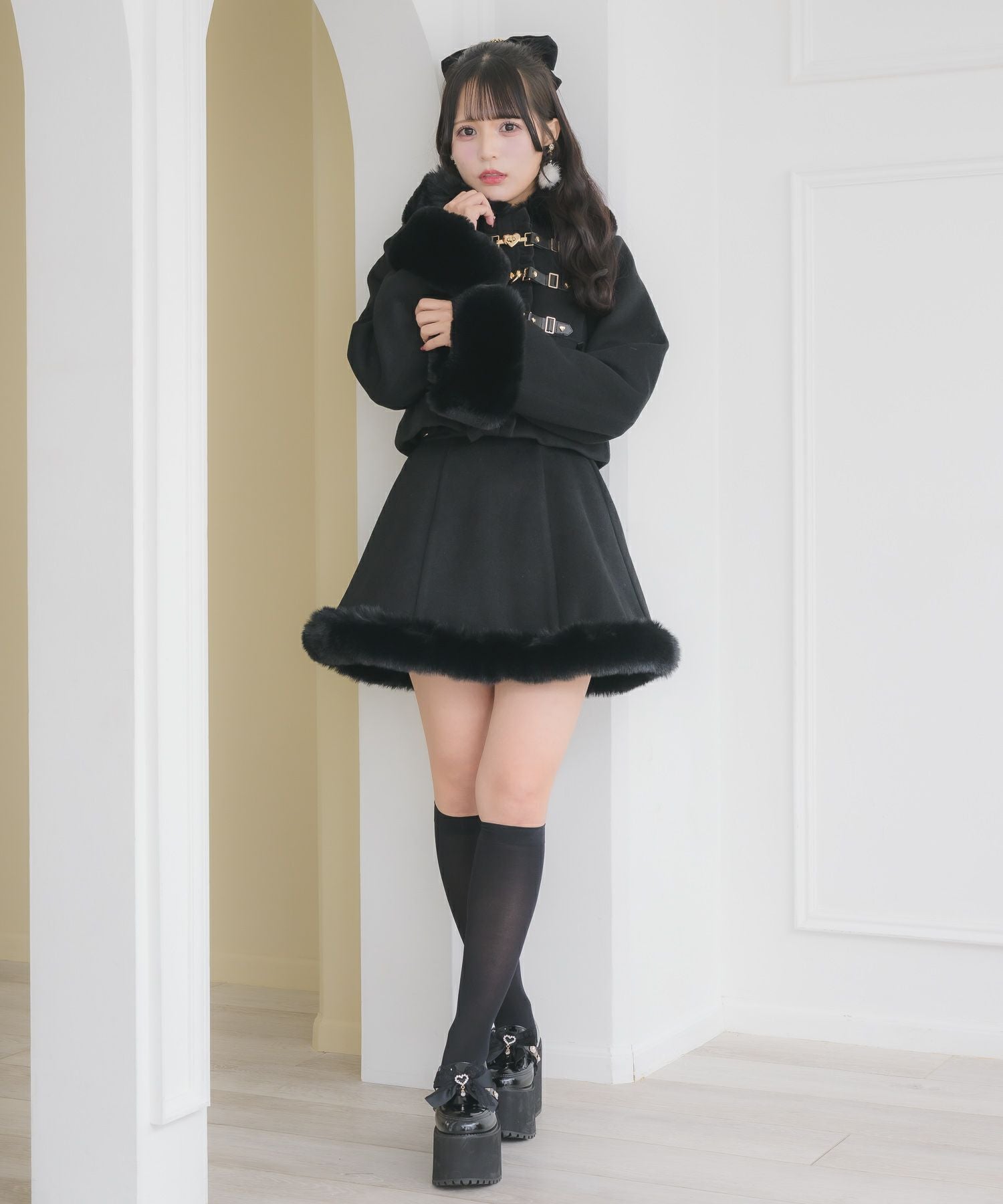 ハートバックルショートコート | Rlab store