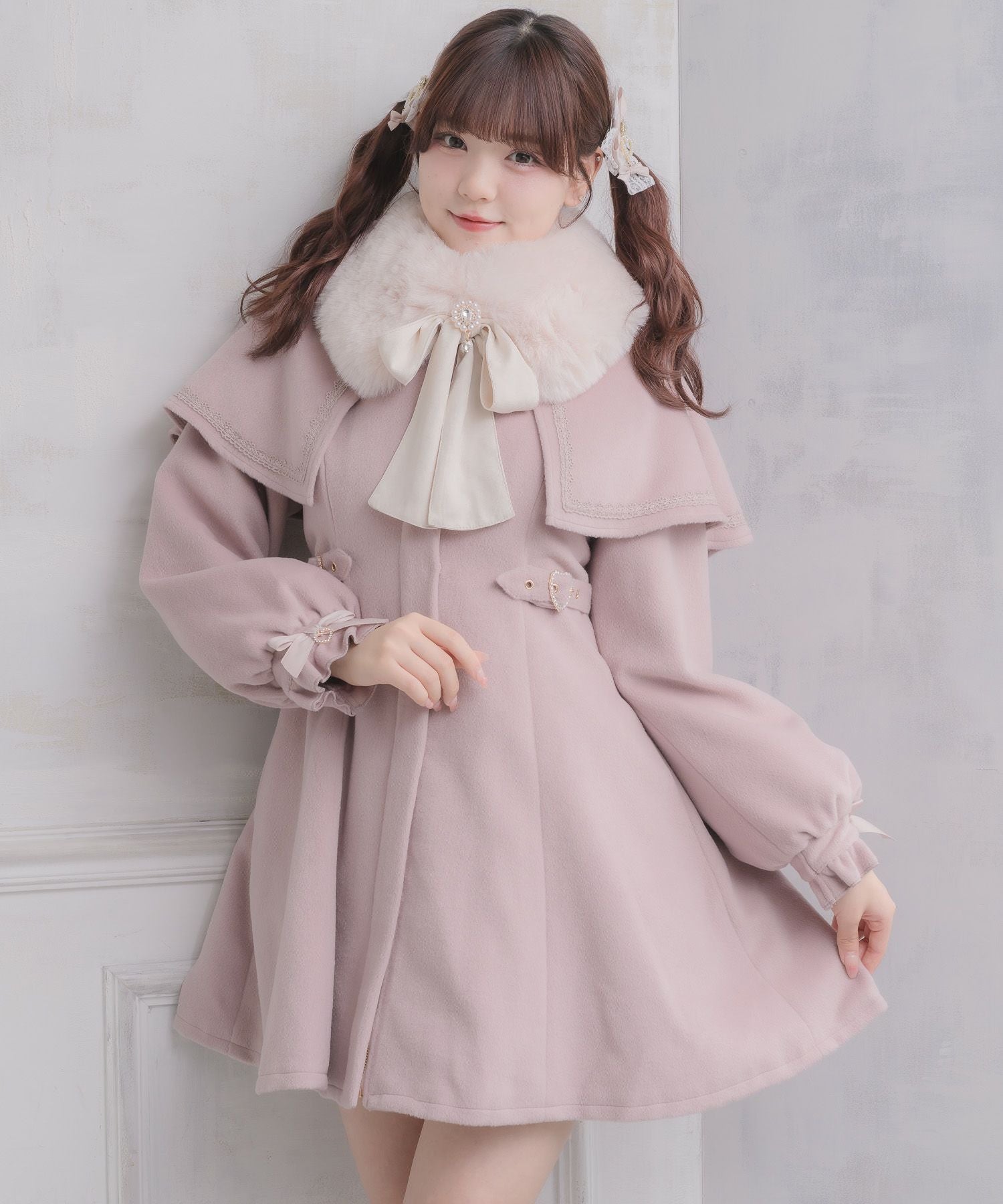マルチWAYケープファーカラーコート | Rlab store