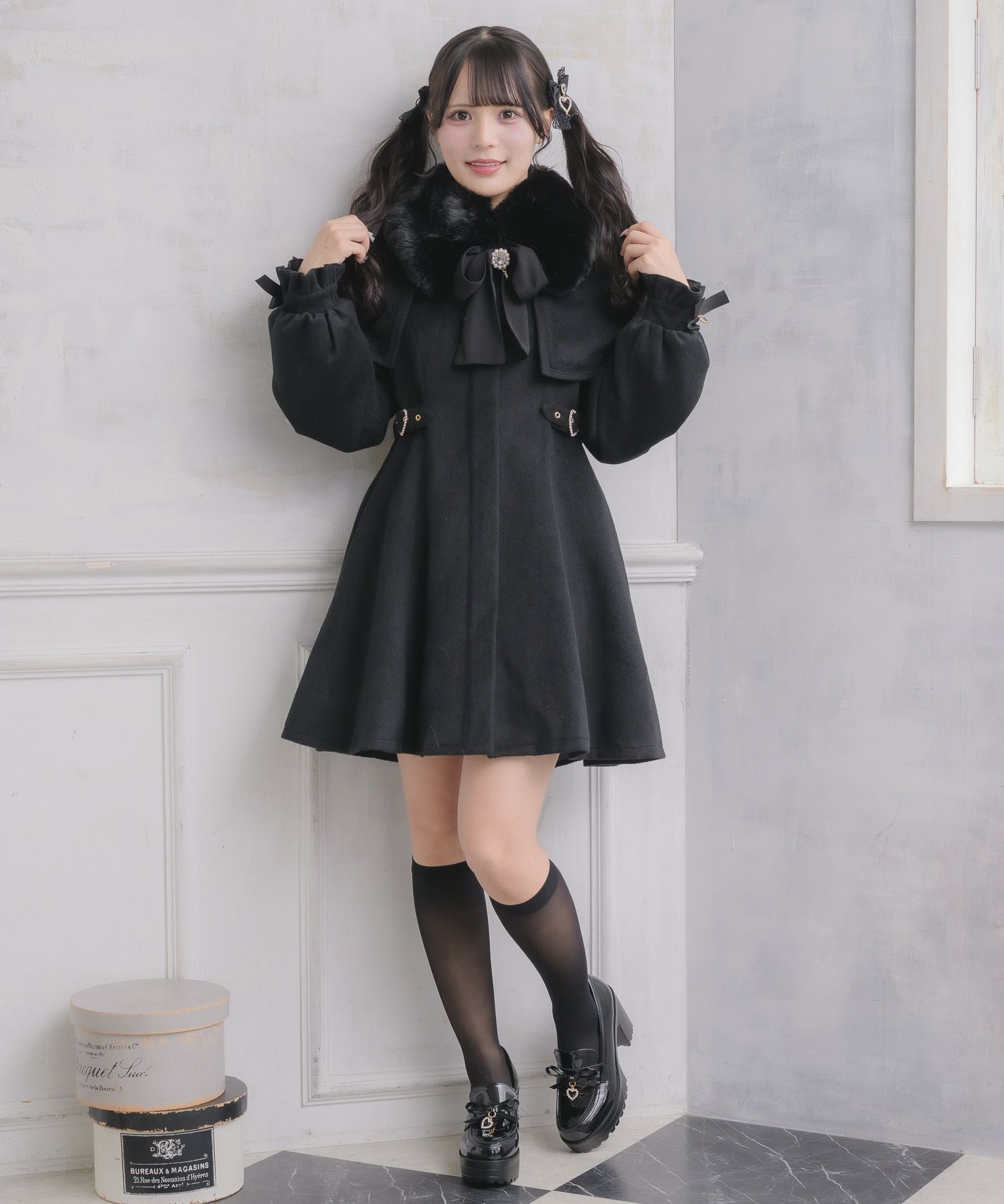 マルチWAYケープファーカラーコート | Rlab store