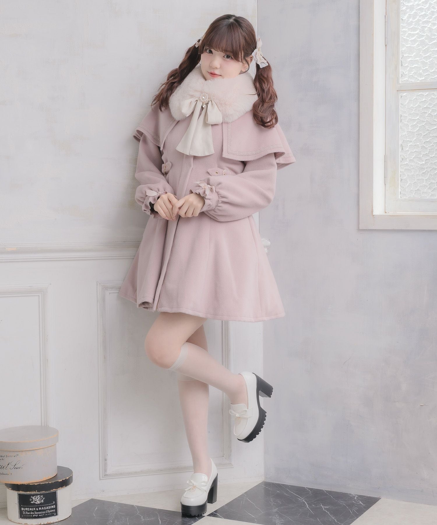 マルチWAYケープファーカラーコート | Rlab store