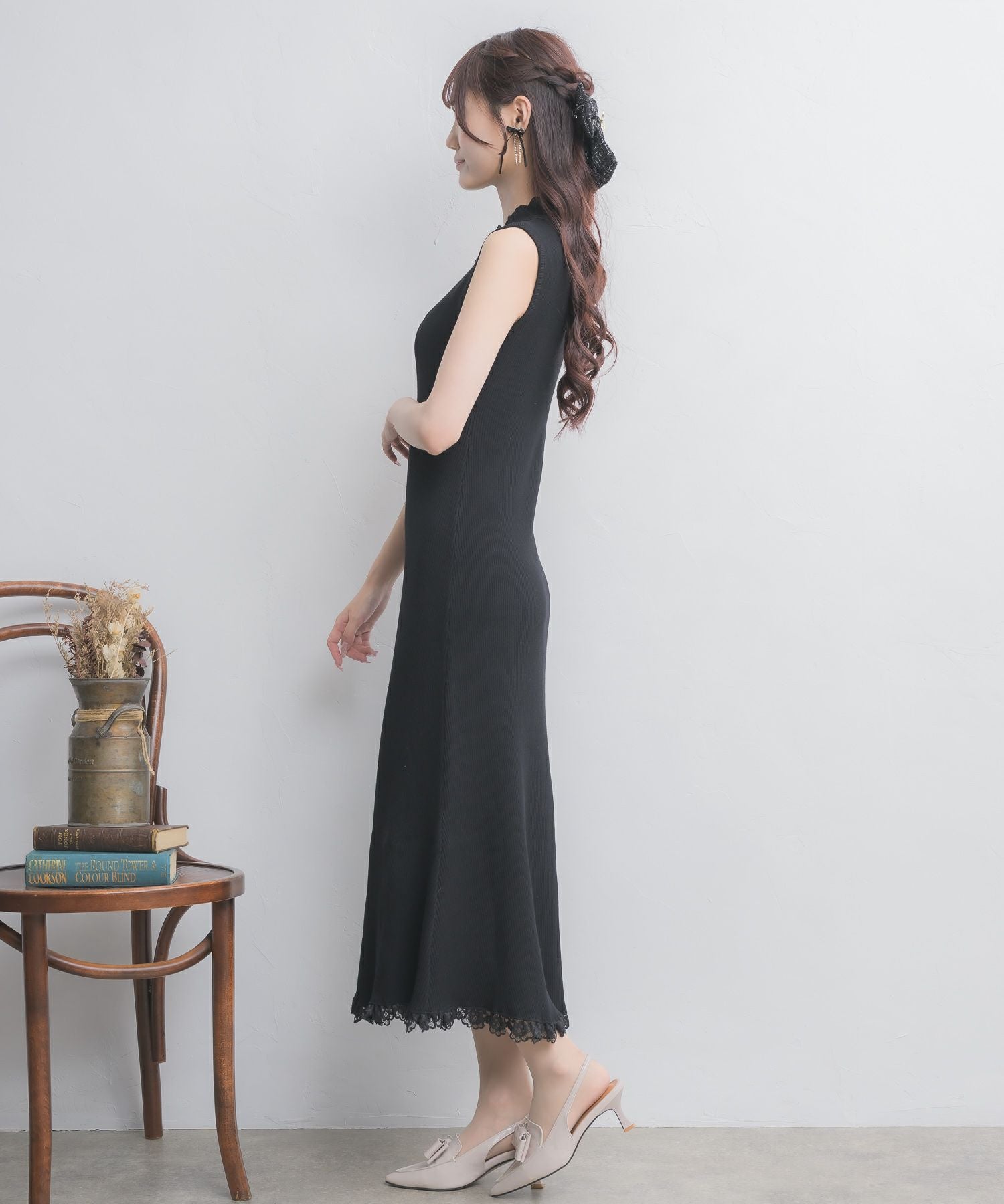 ニットワンピース×オフショルカーデセット | Rlab store