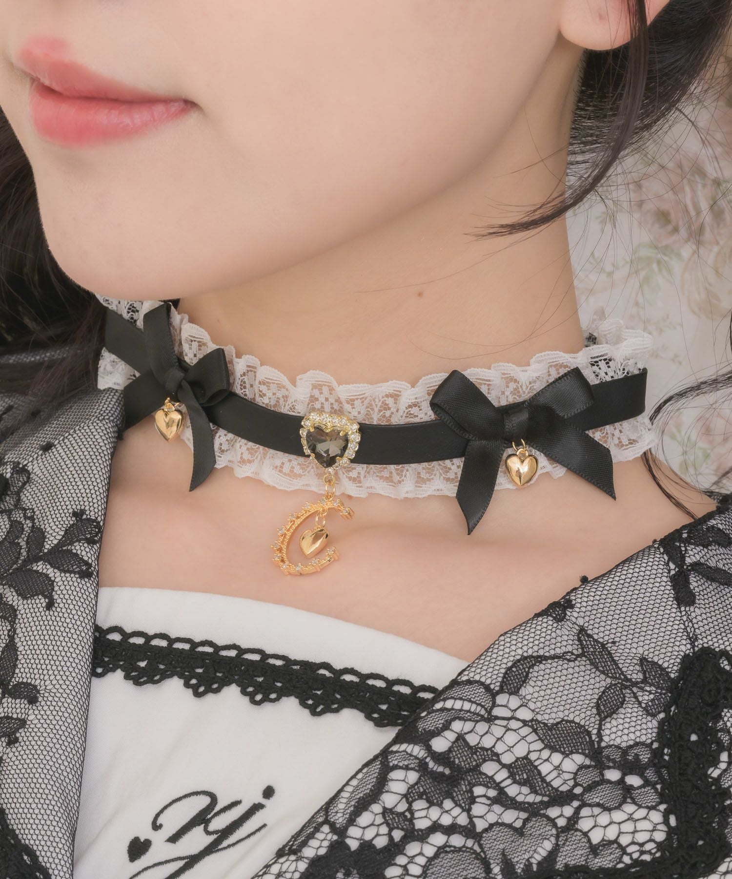 ハートビジュリボンチョーカー | Rlab store