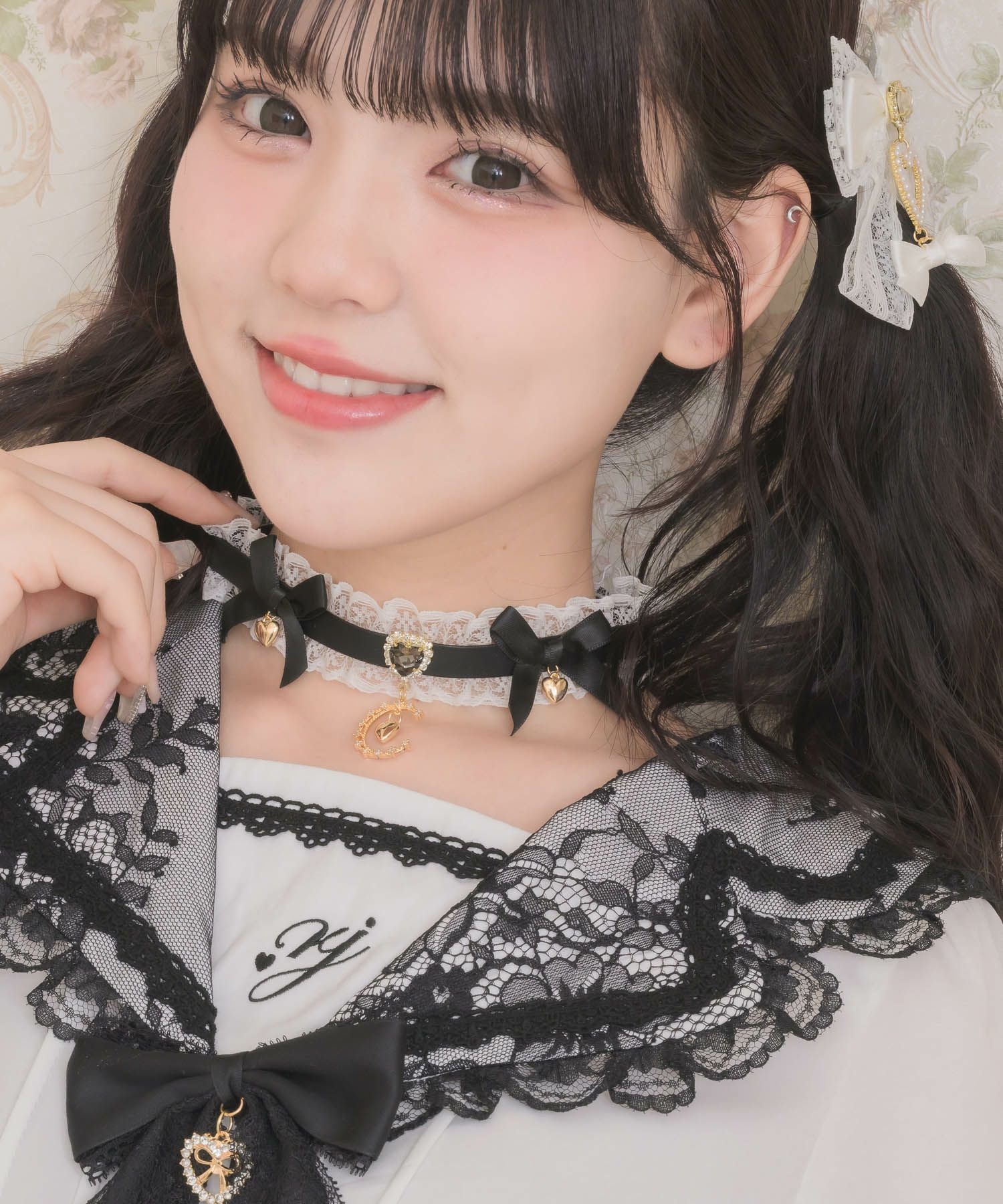 新品タグ付き ANDMARY 花柄キャミ チョーカー付き チョーカー付きチェック柄アシメキャミチュニック[jm058] | レディース