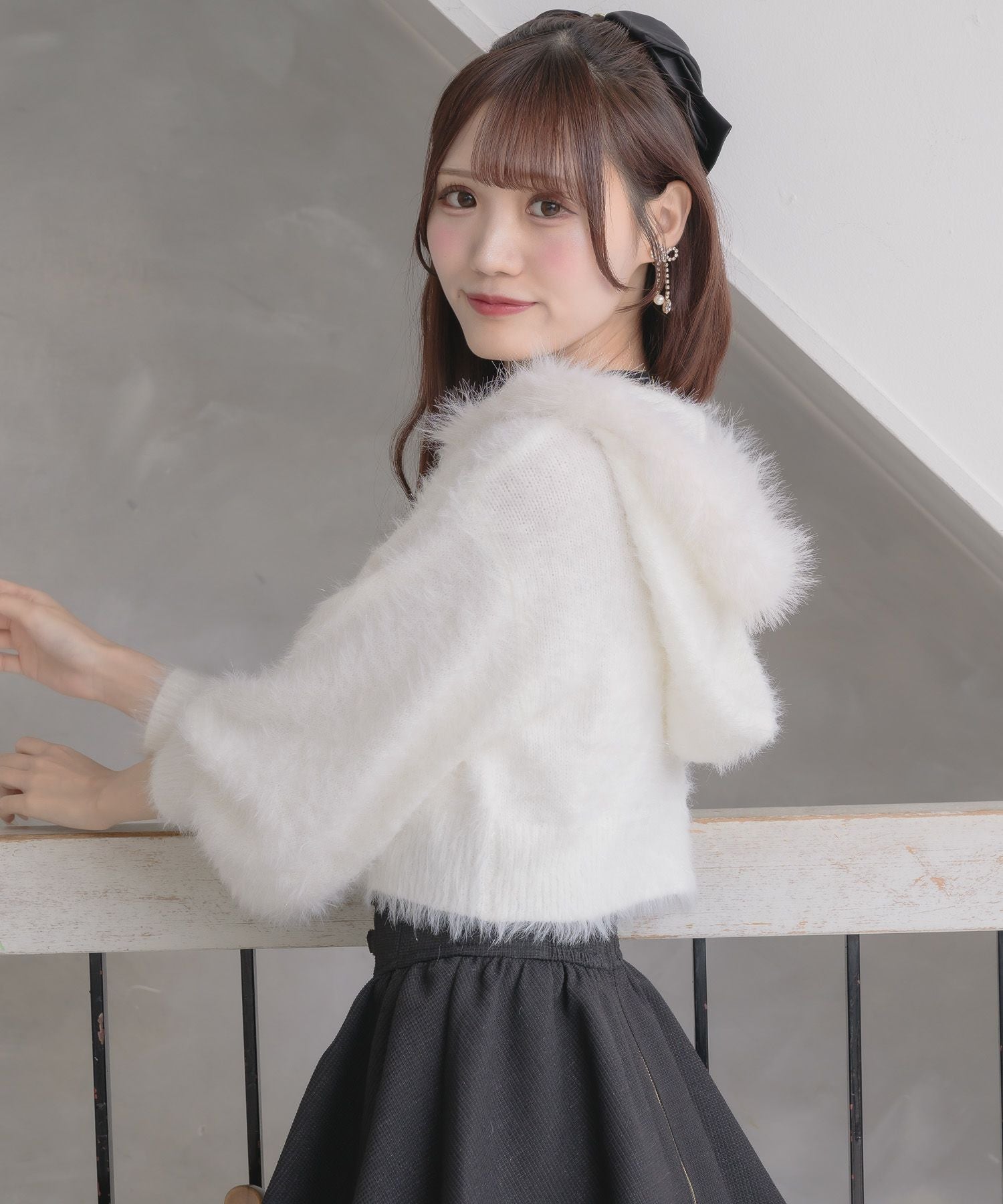 ラメシャギーニットパーカー | Rlab store