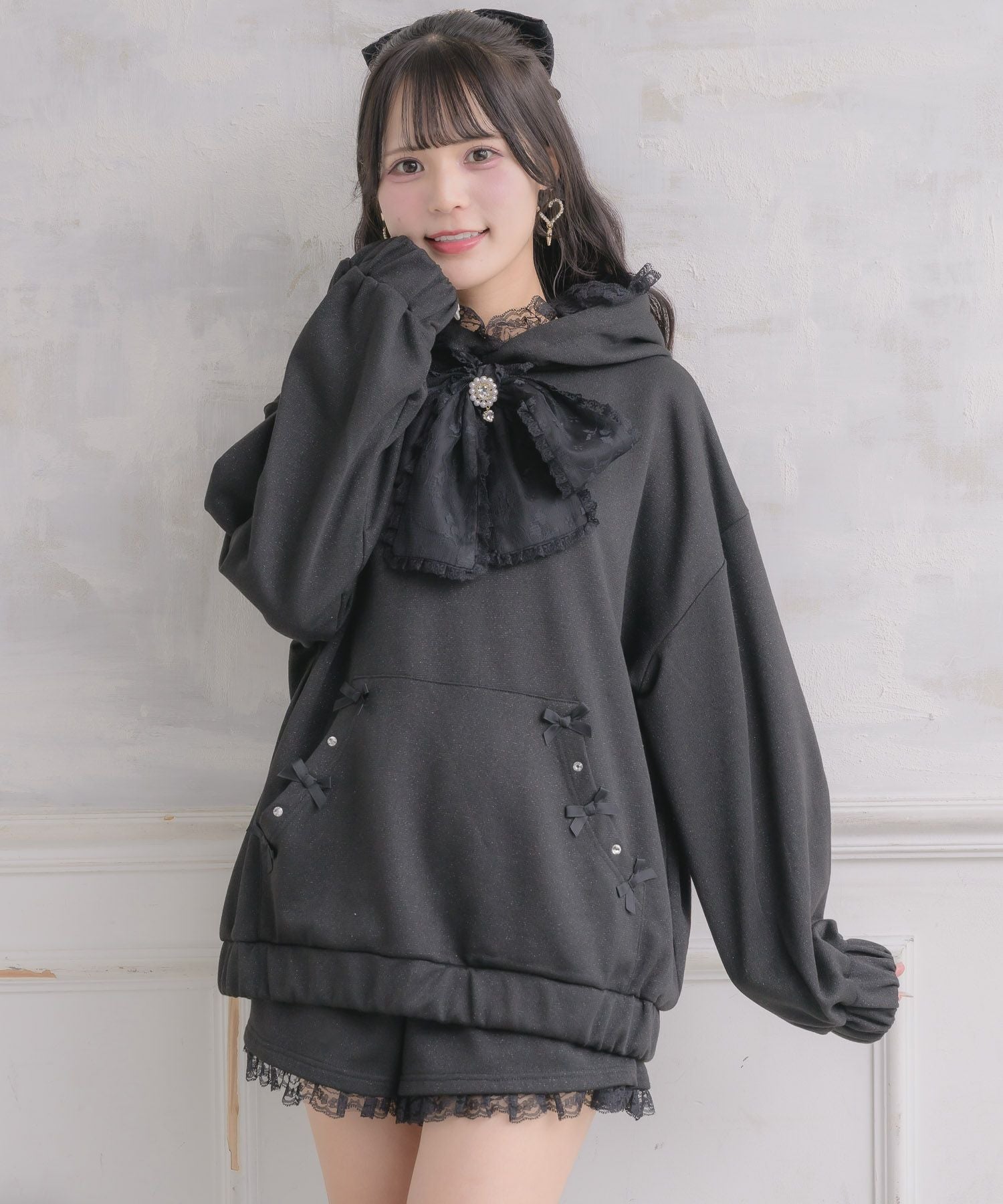 リボンデザインフーディーセットアップ | Rlab store
