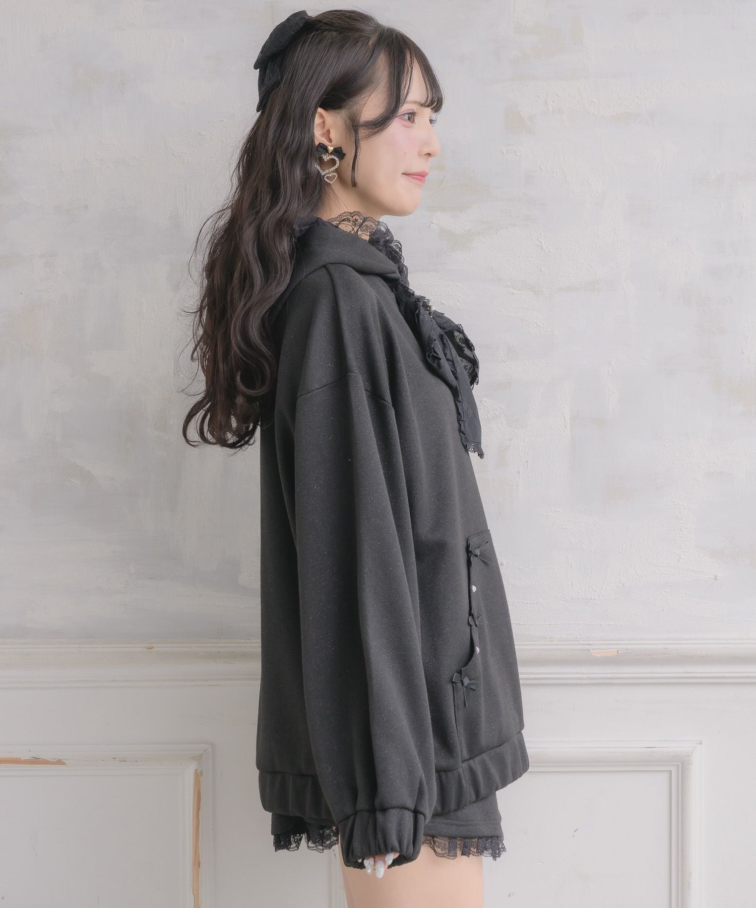 リボンデザインフーディーセットアップ | Rlab store