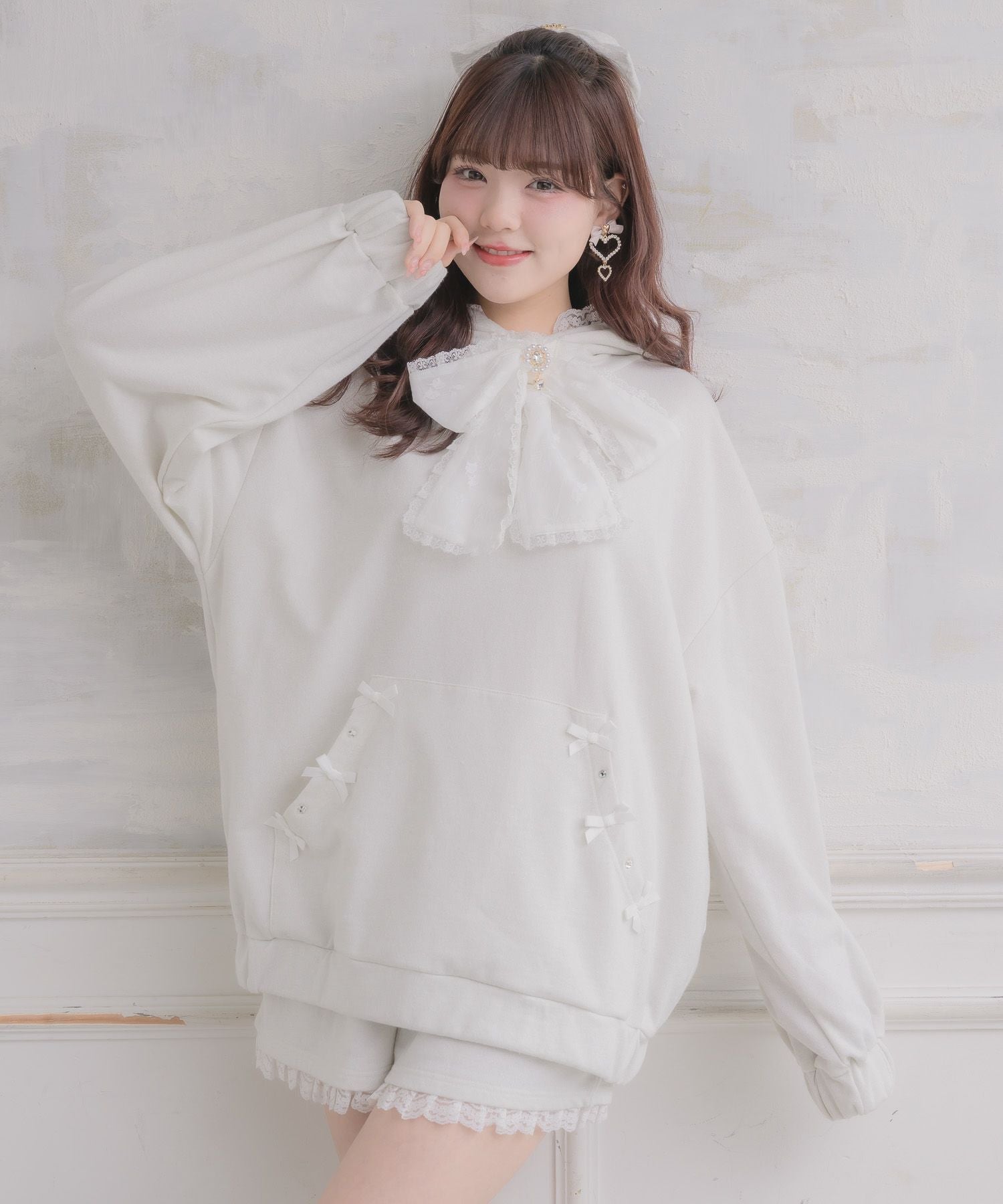 リボンデザインフーディーセットアップ | Rlab store