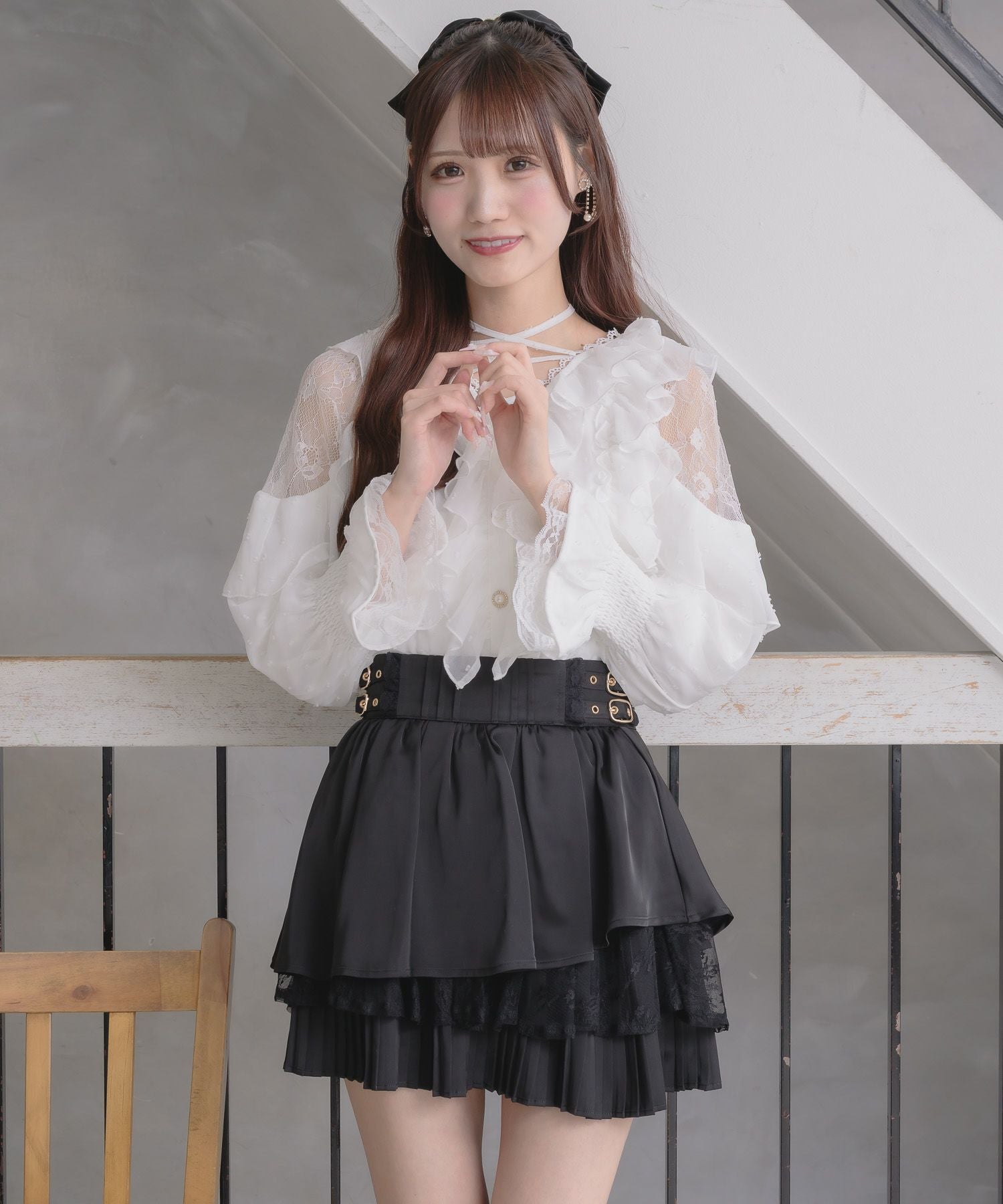 ヘムプリーツティアードミニスカパン | Rlab store