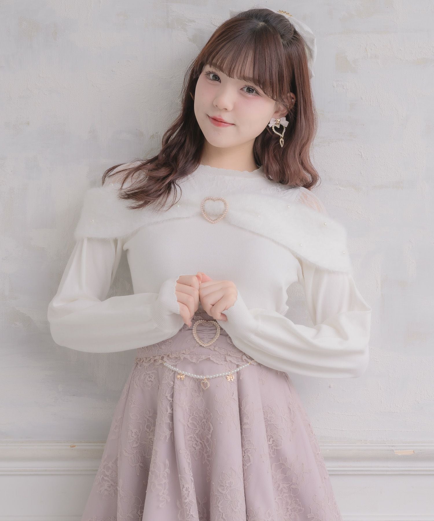リボンデザインニットトップス リボンデザインニットトップス – Darich