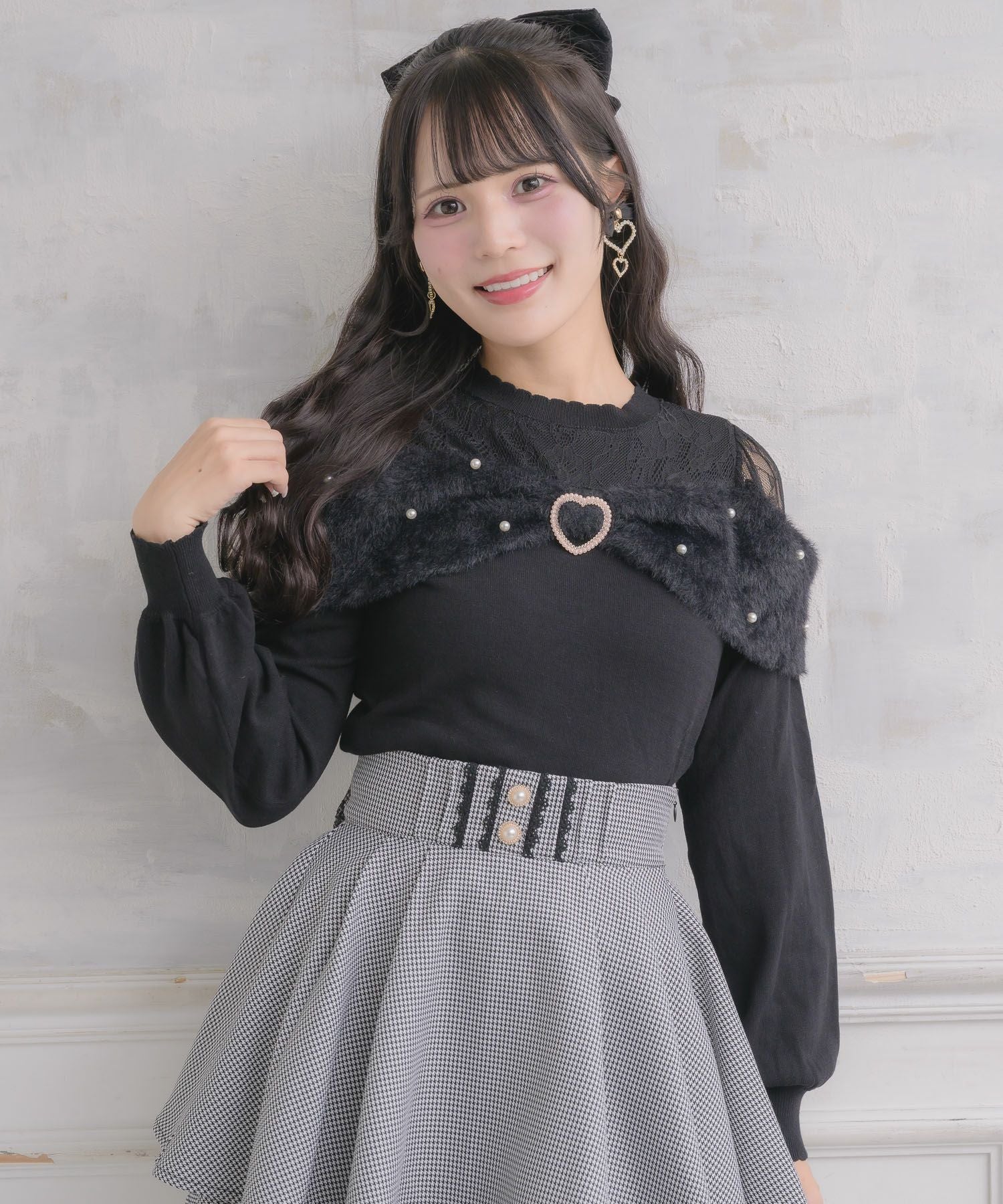 リボンデザインニットトップス | Rlab store