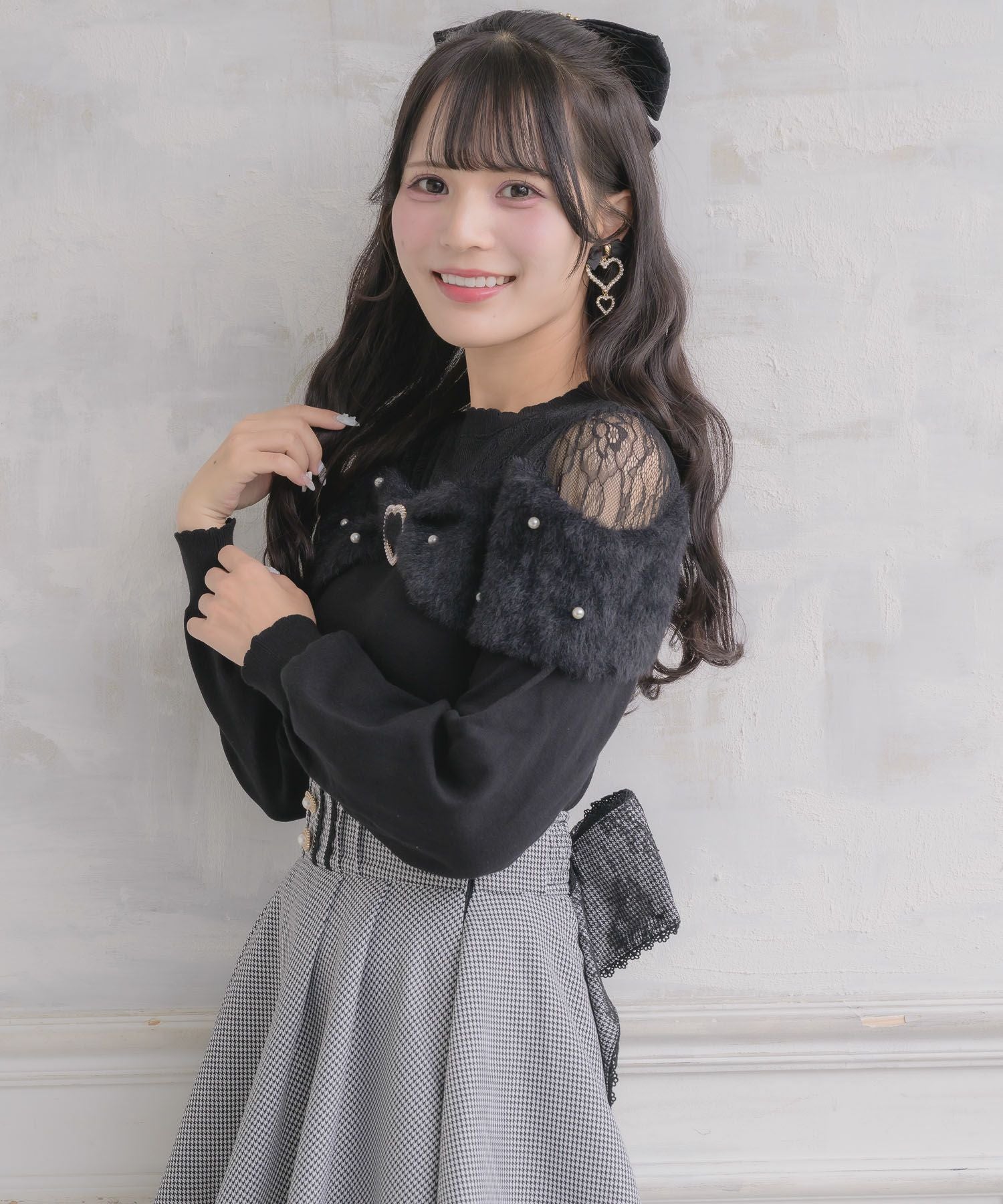 リボンデザインニットトップス リボンデザインニットトップス | Rlab store