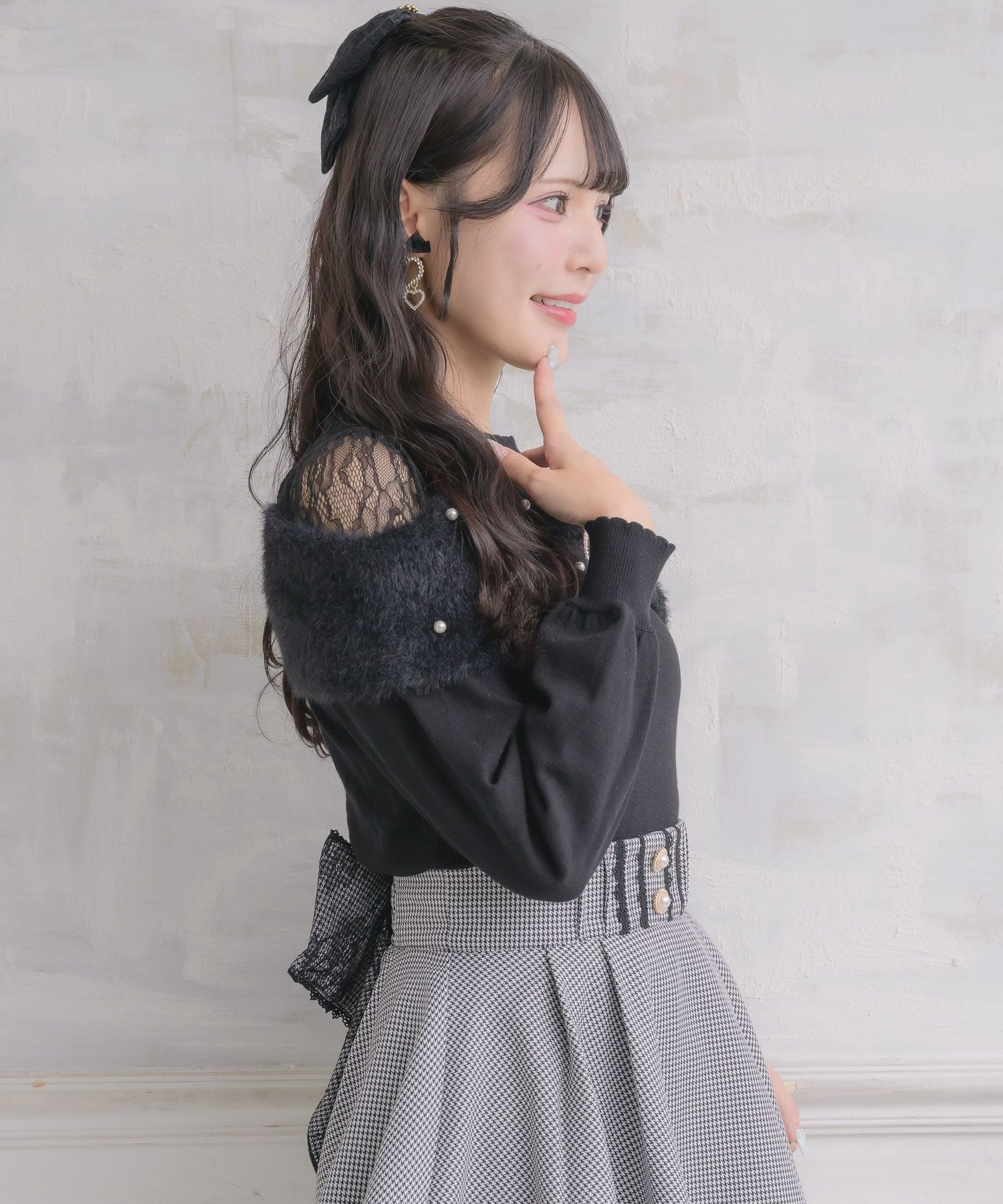 リボンデザインニットトップス | Rlab store