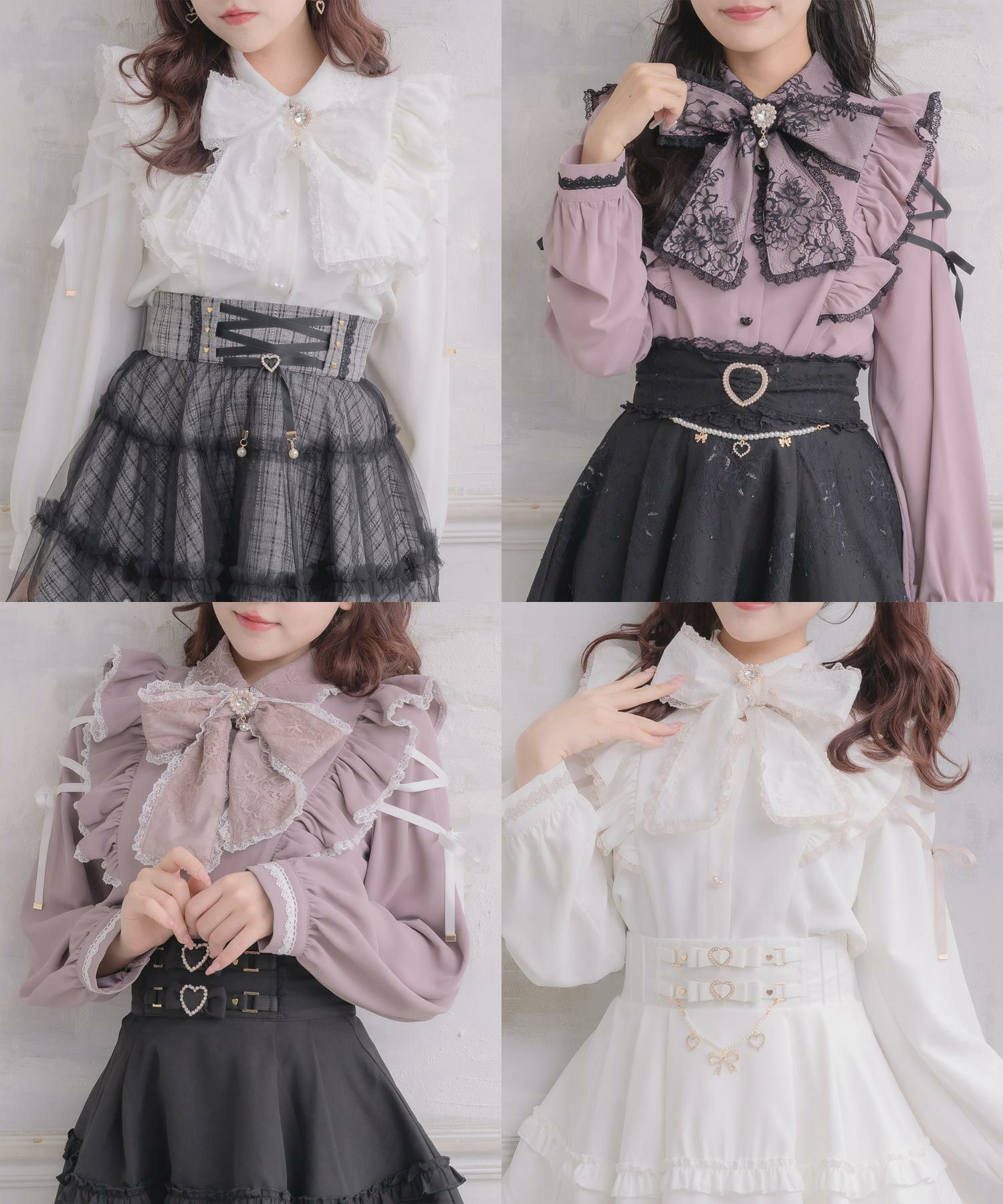 ヨークフレア長袖ブラウス | Rlab store