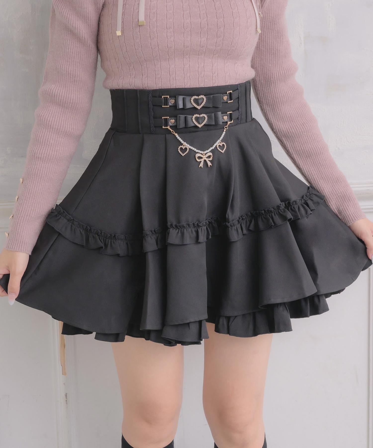 ウエストリボンデザインスカート | Rlab store