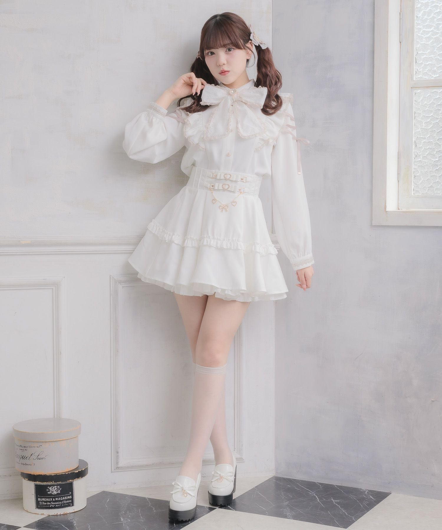 ウエストリボンデザインスカート | Rlab store