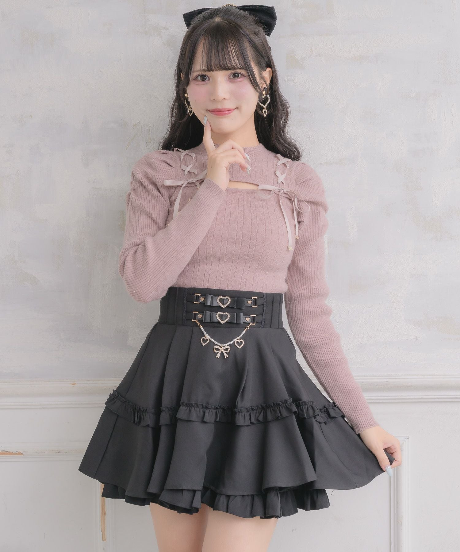 ウエストリボンデザインスカート | Rlab store