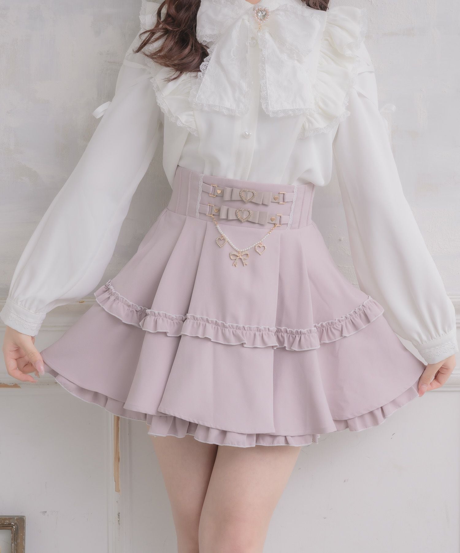 ウエストリボンデザインスカート | Rlab store