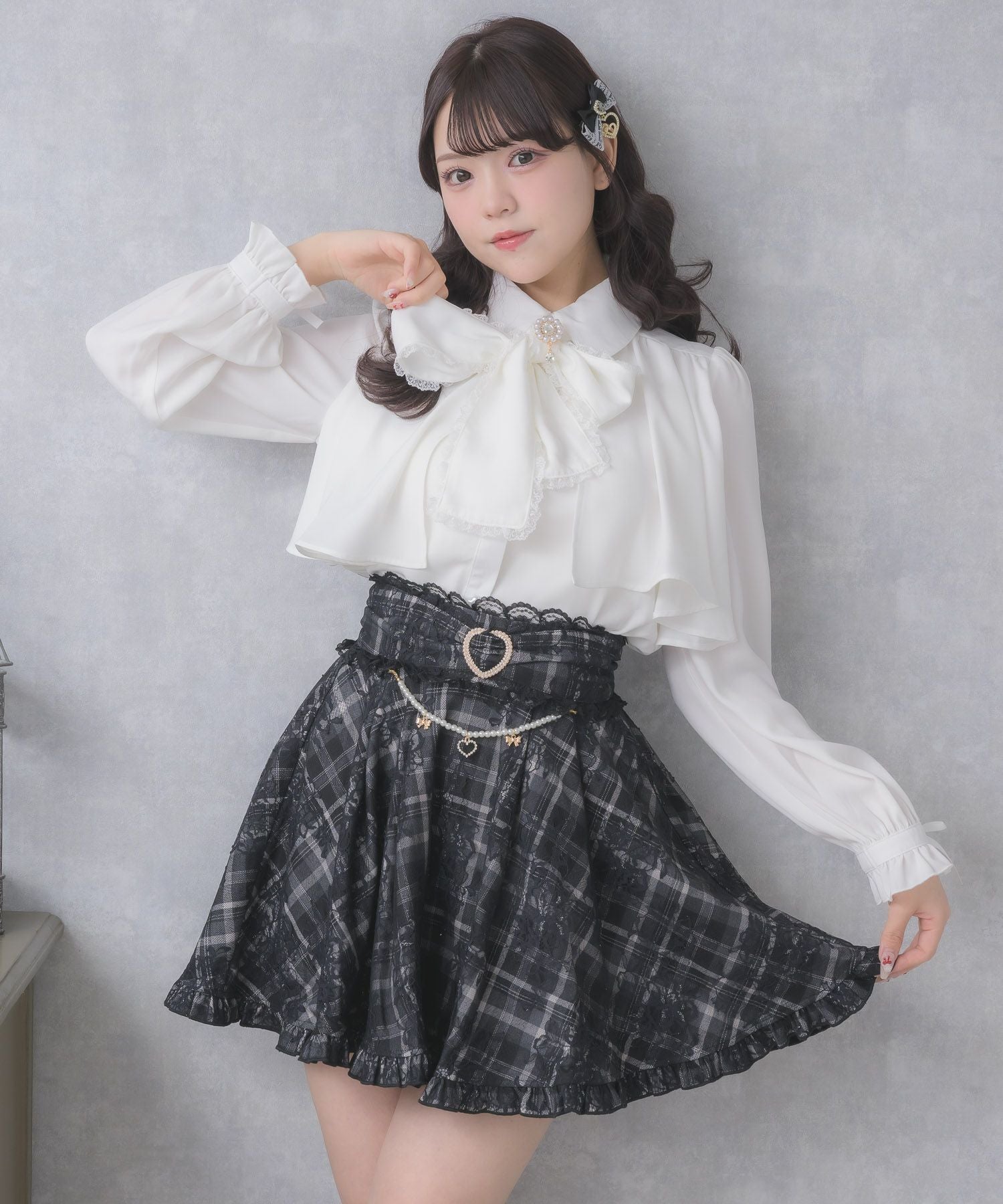 レースボンディングフレアスカート | Rlab store